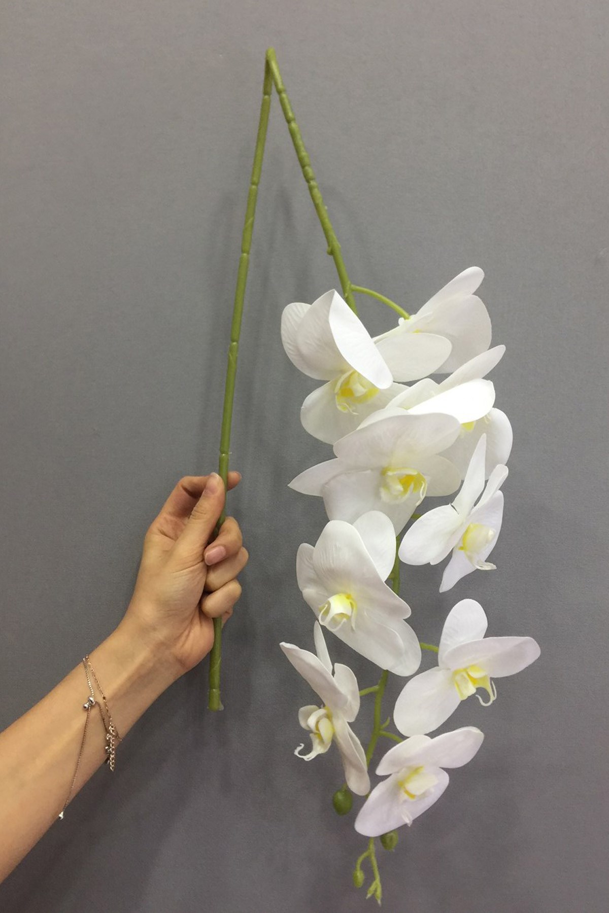 Beyaz Yapay Islak Orkide Çiçek | Hayalperest