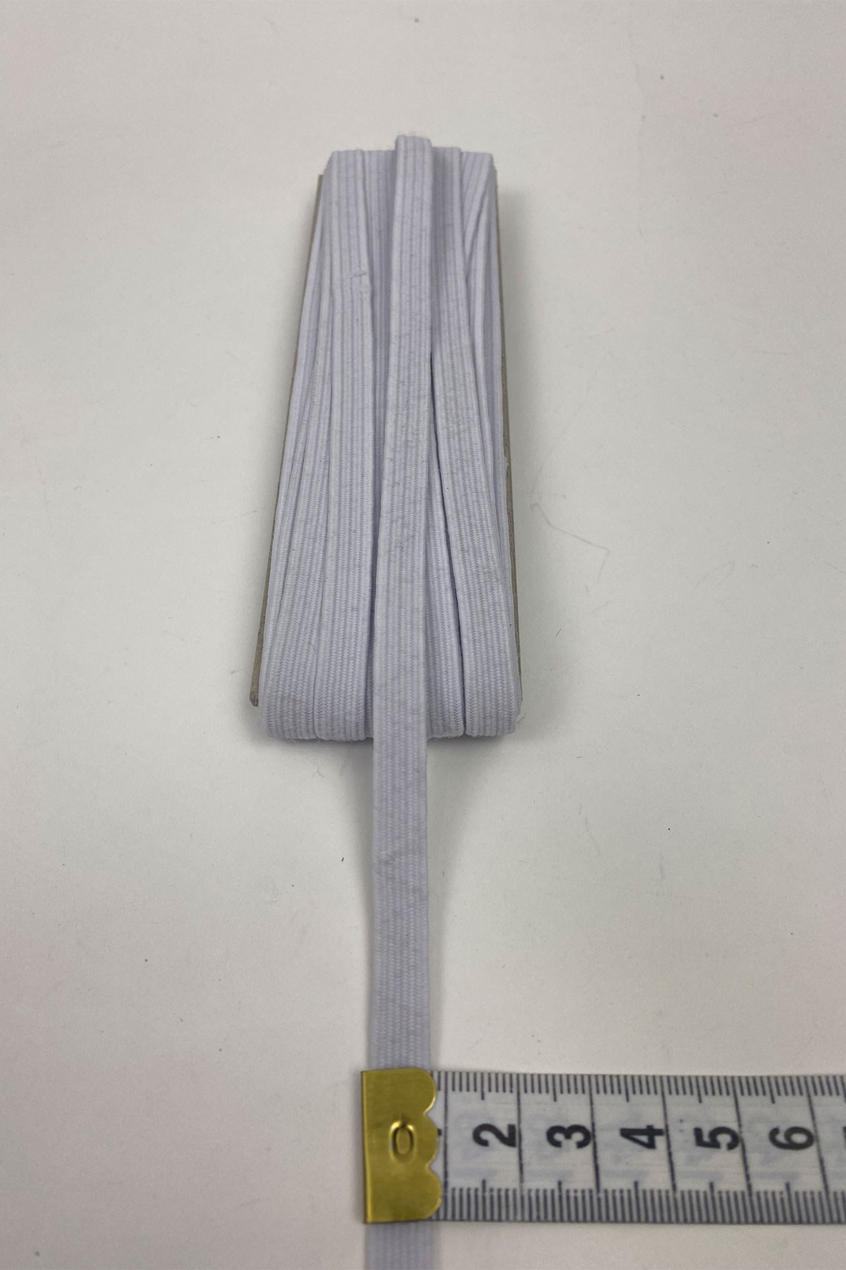 Beyaz Yassı Lastik 1 cm 10 mt