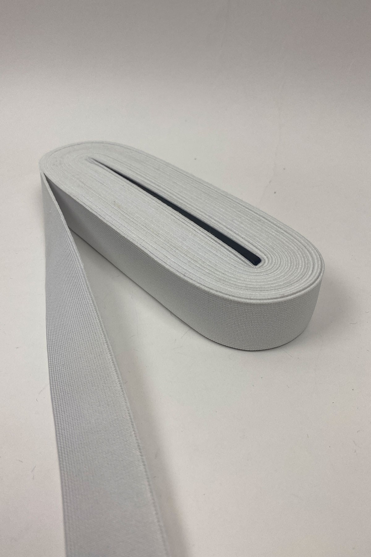 Beyaz Yassı Lastik 3 cm 10 mt