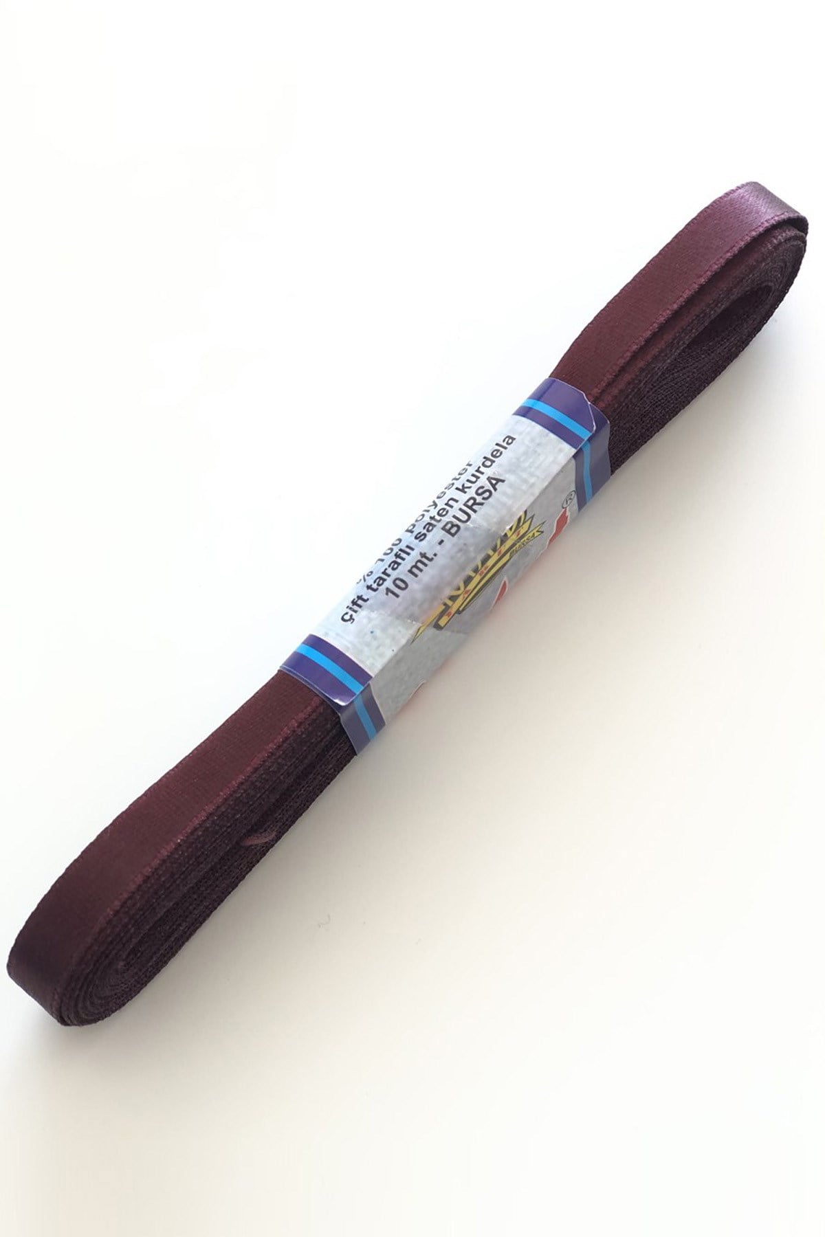 Bordo Renk Saten Kurdele 1 cm