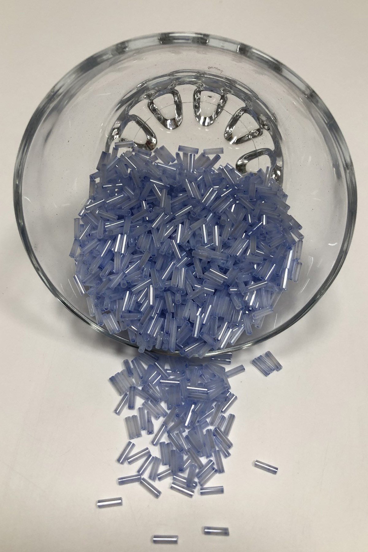 Boru Boncuk Mavi Renk 5 mm