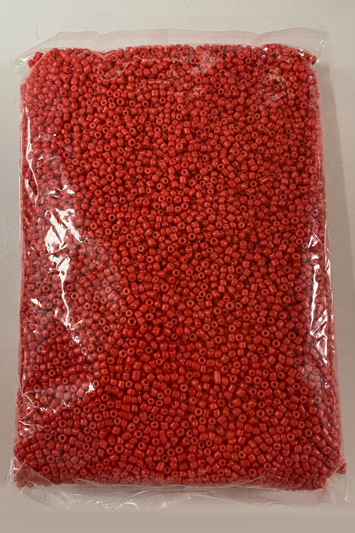 Vivid Red Sand Beads 3 mm 500 gr