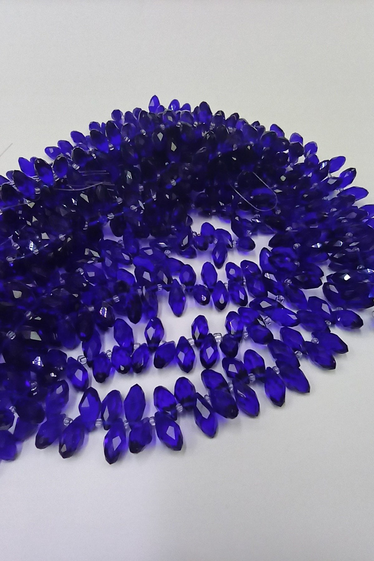 Light Navy Blue Array Drop Crystal