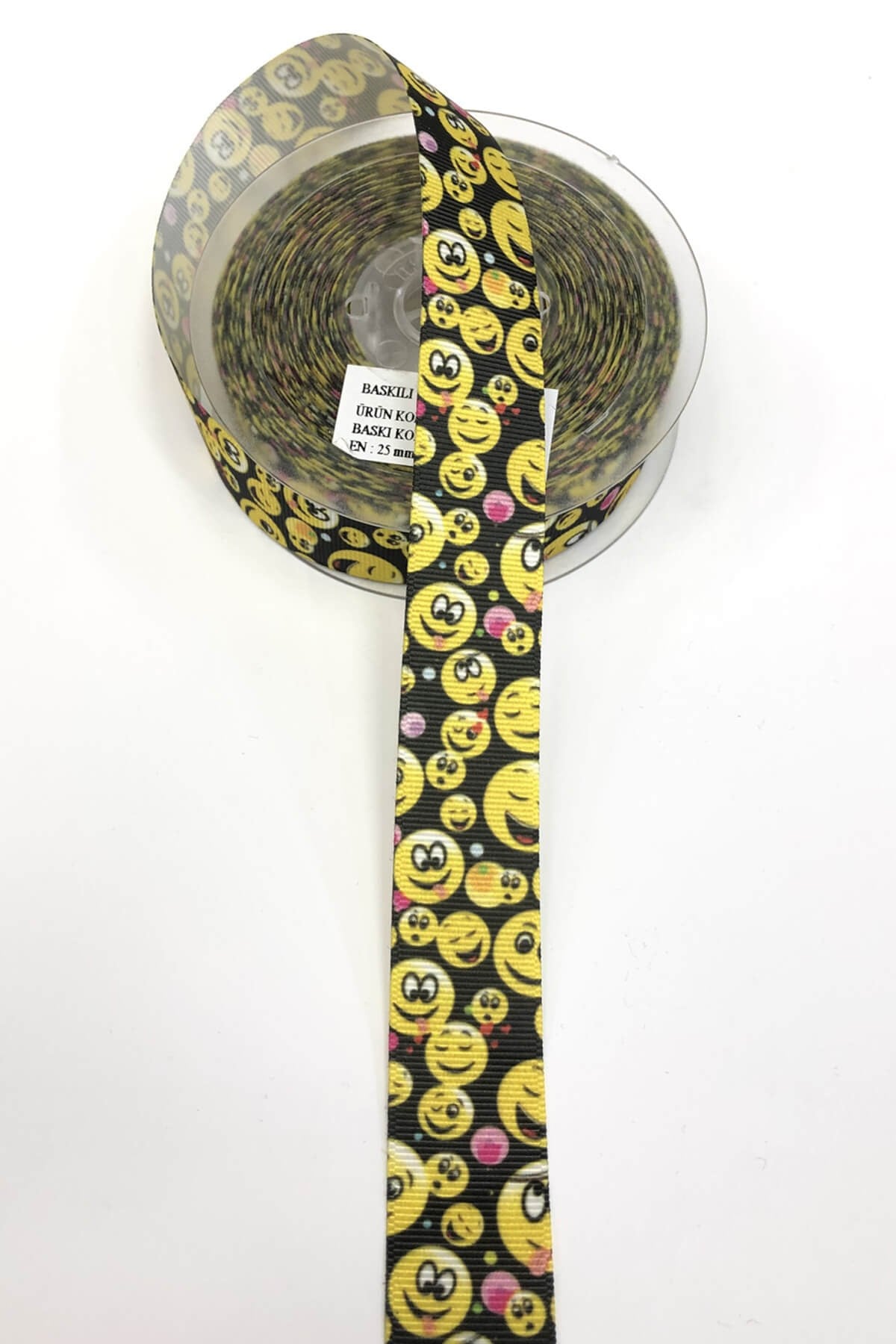 Emoji Printed Grosgrain Ribbon