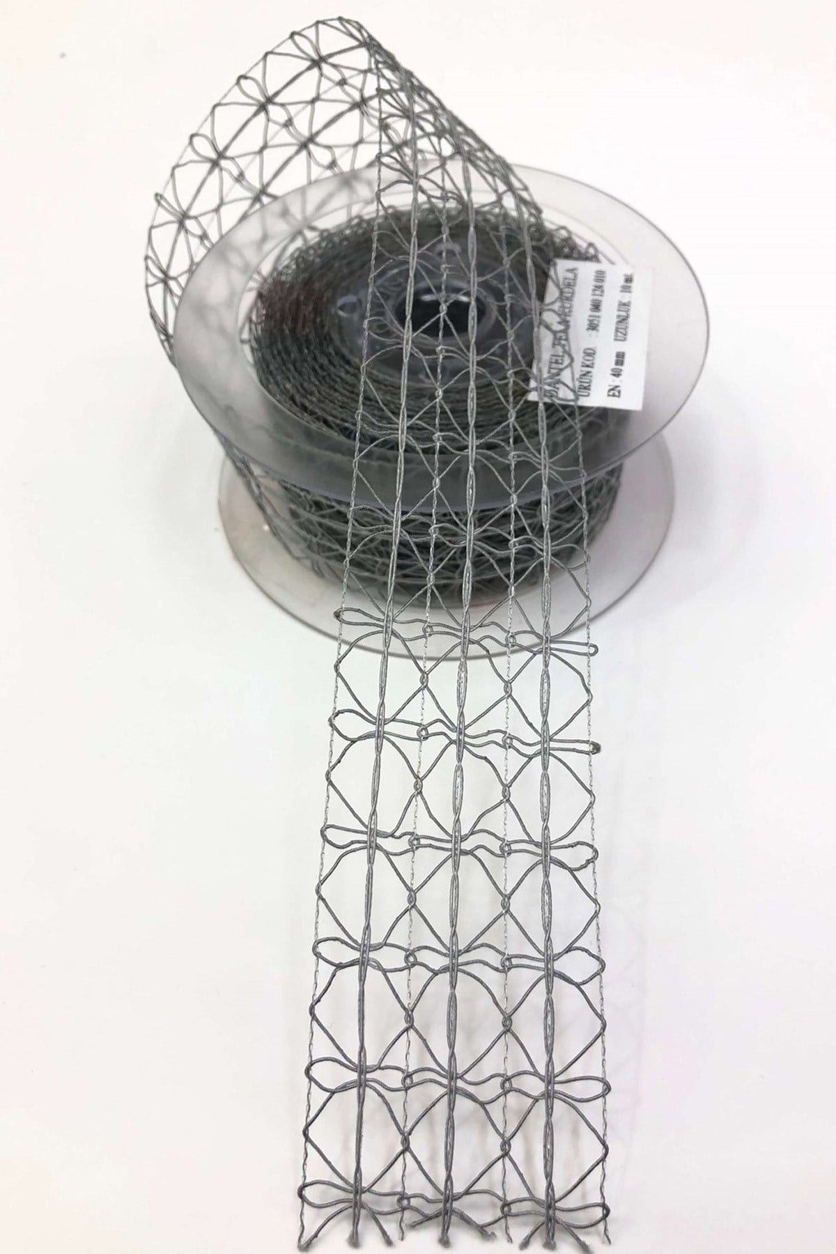 Gray Color Lace Interlining Ribbon 4 Cm