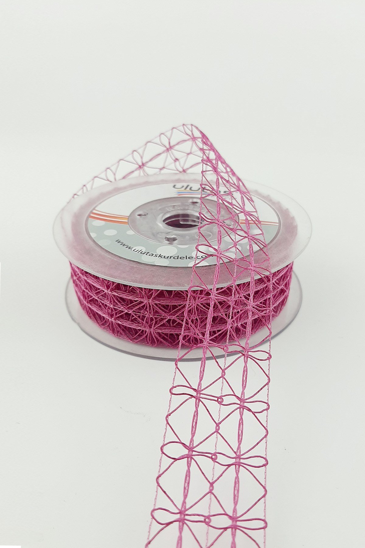 Fuşya Dantel Tela Kurdele 10 mt