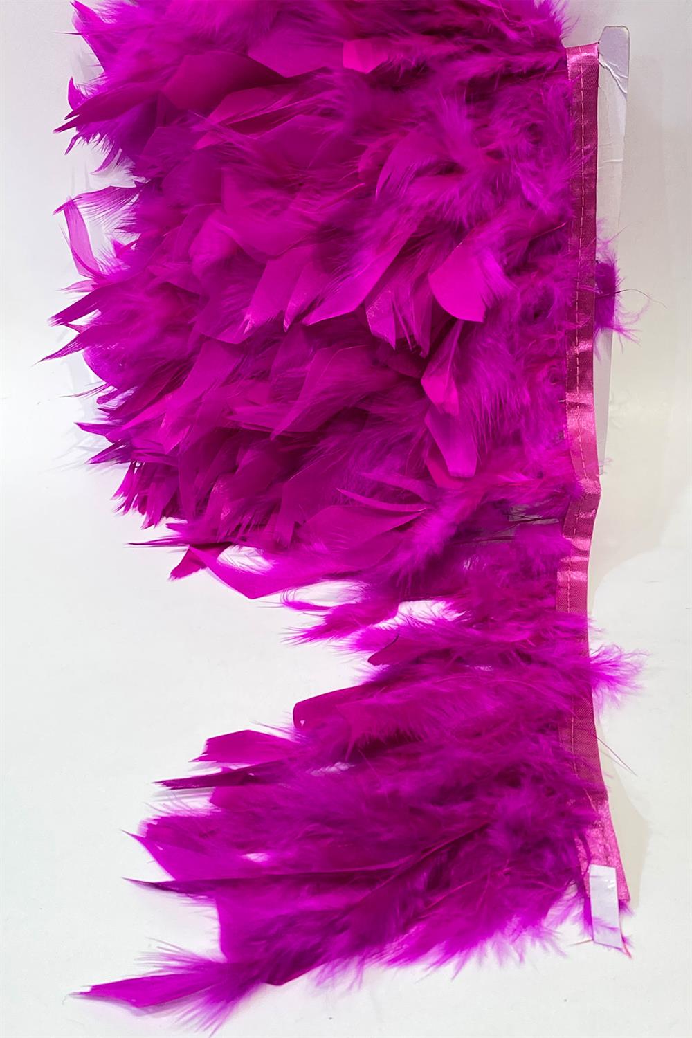 Fuşya Kaz Tüyü Otriş Biyeli Tüy