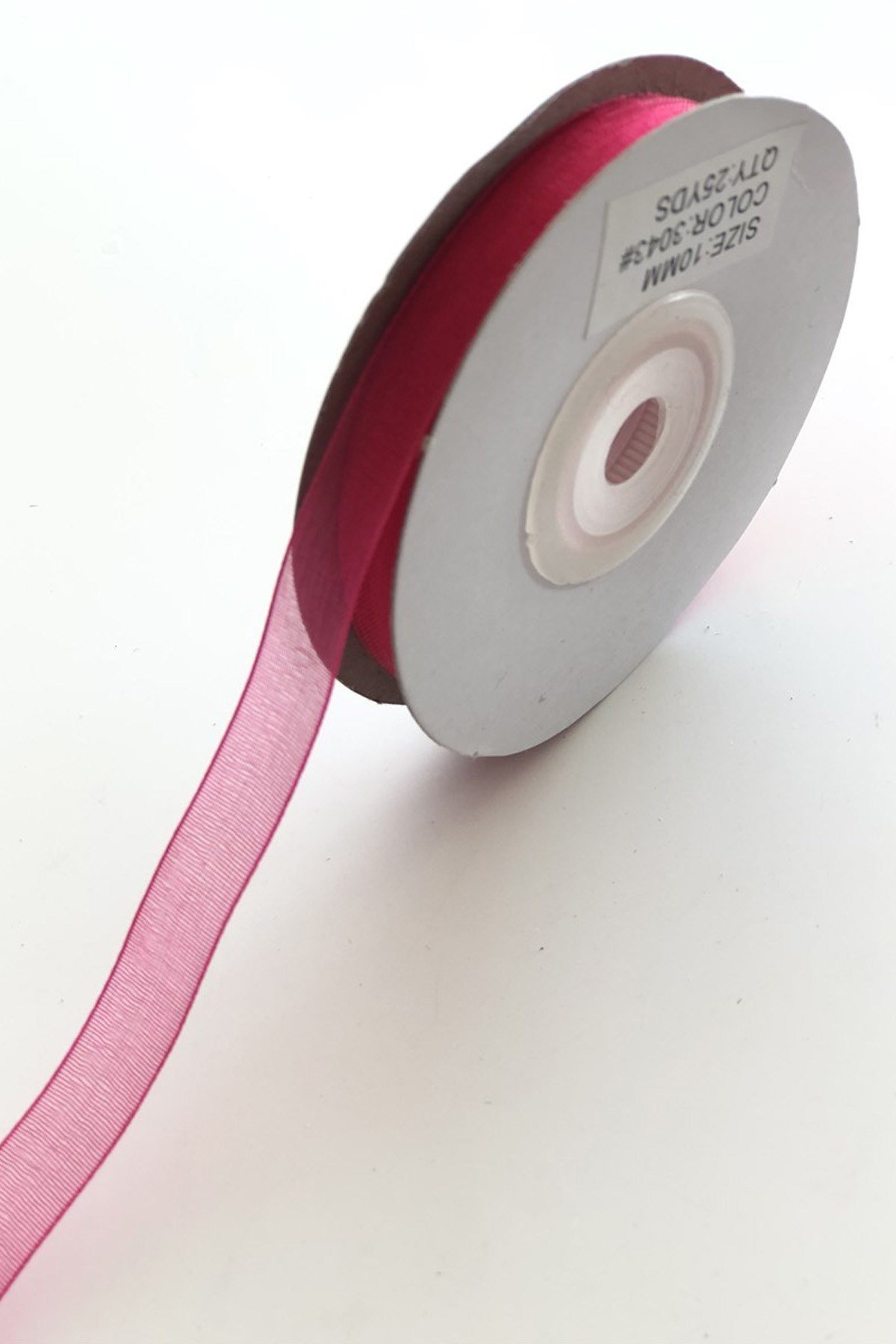 Fuşya Organze Kurdele 1 cm