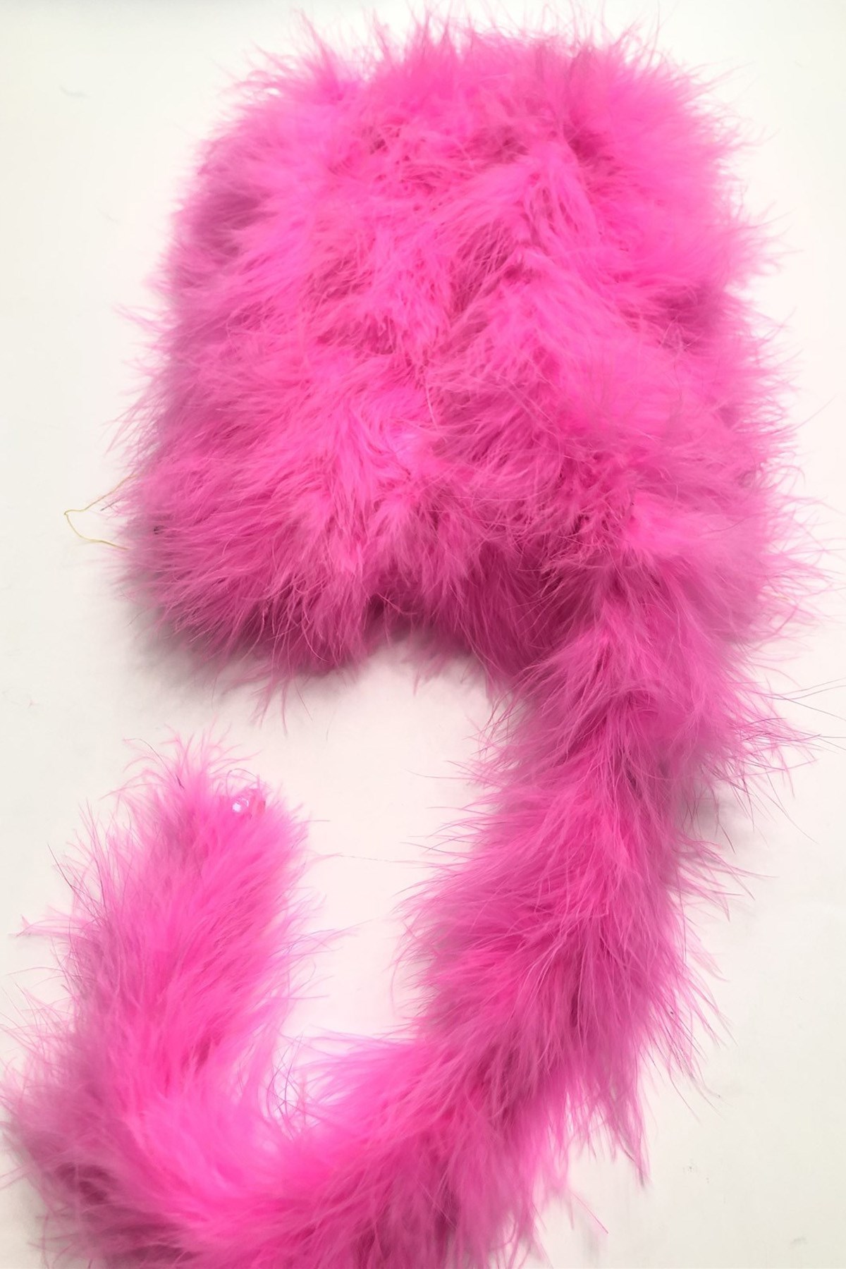 Fuchsia Fox Feather Thick 1 mt