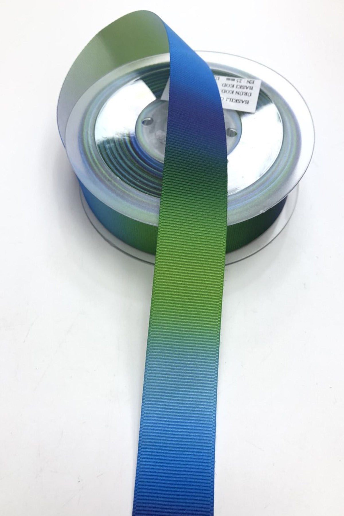 Rainbow Patterned Grosgrain Ribbon 2,5 cm 1 m