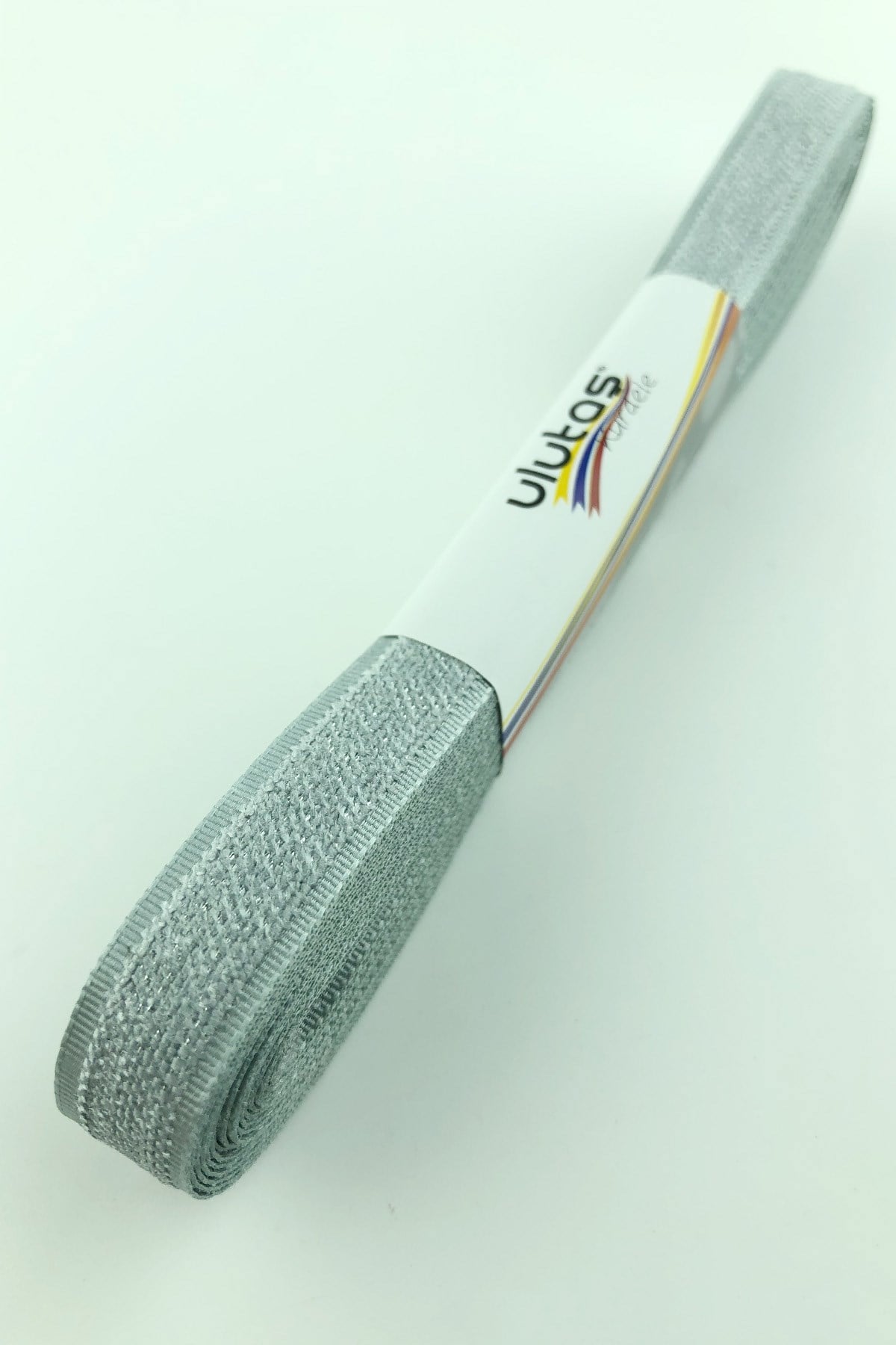 Gray Velvet Effect Ribbon 1 Cm