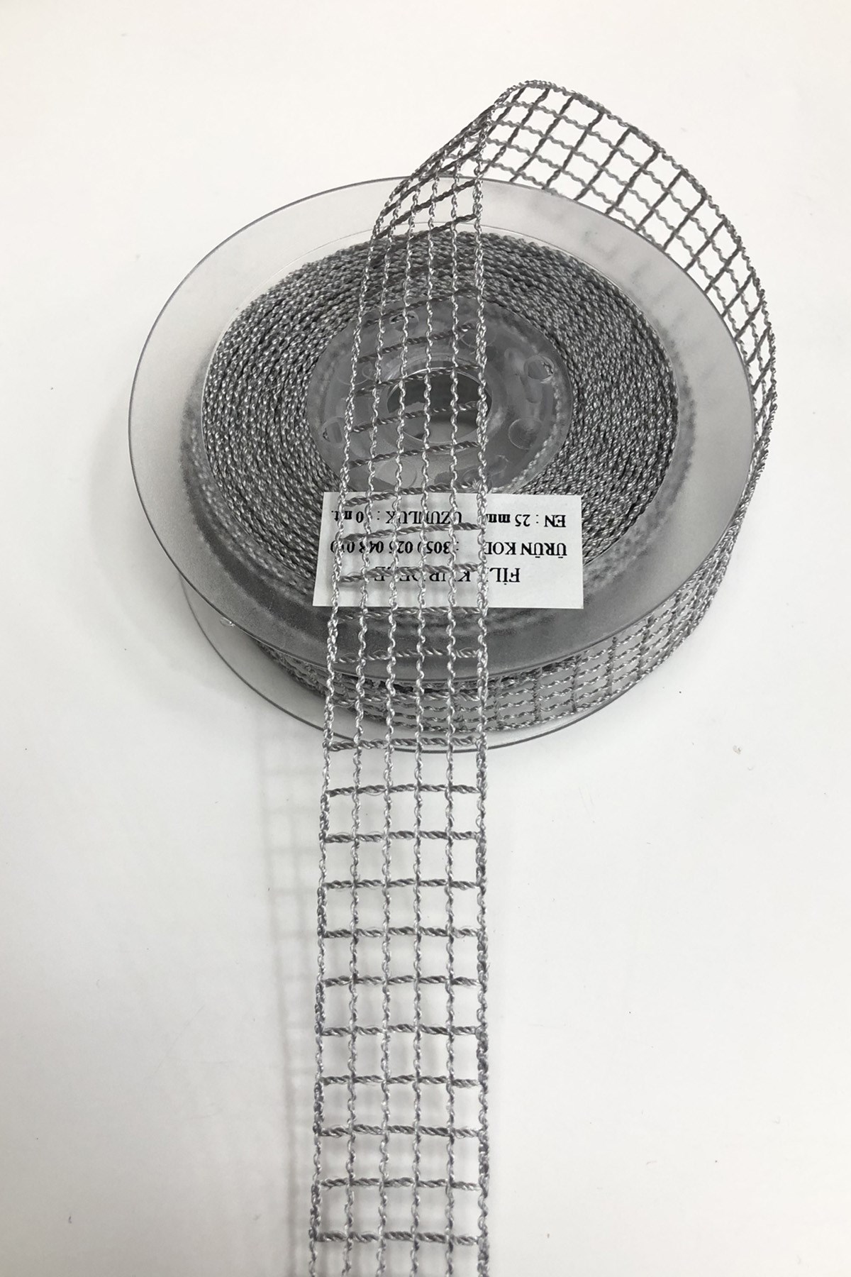 Gray Color Mesh Ribbon