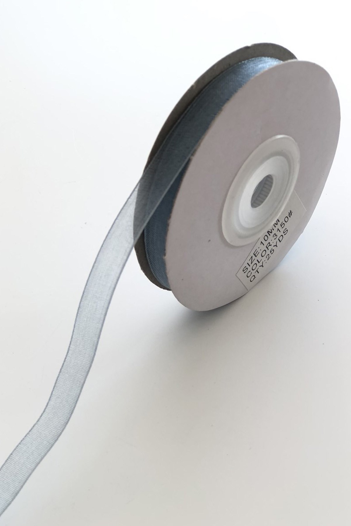 Gray Color Organza Ribbon 1 cm