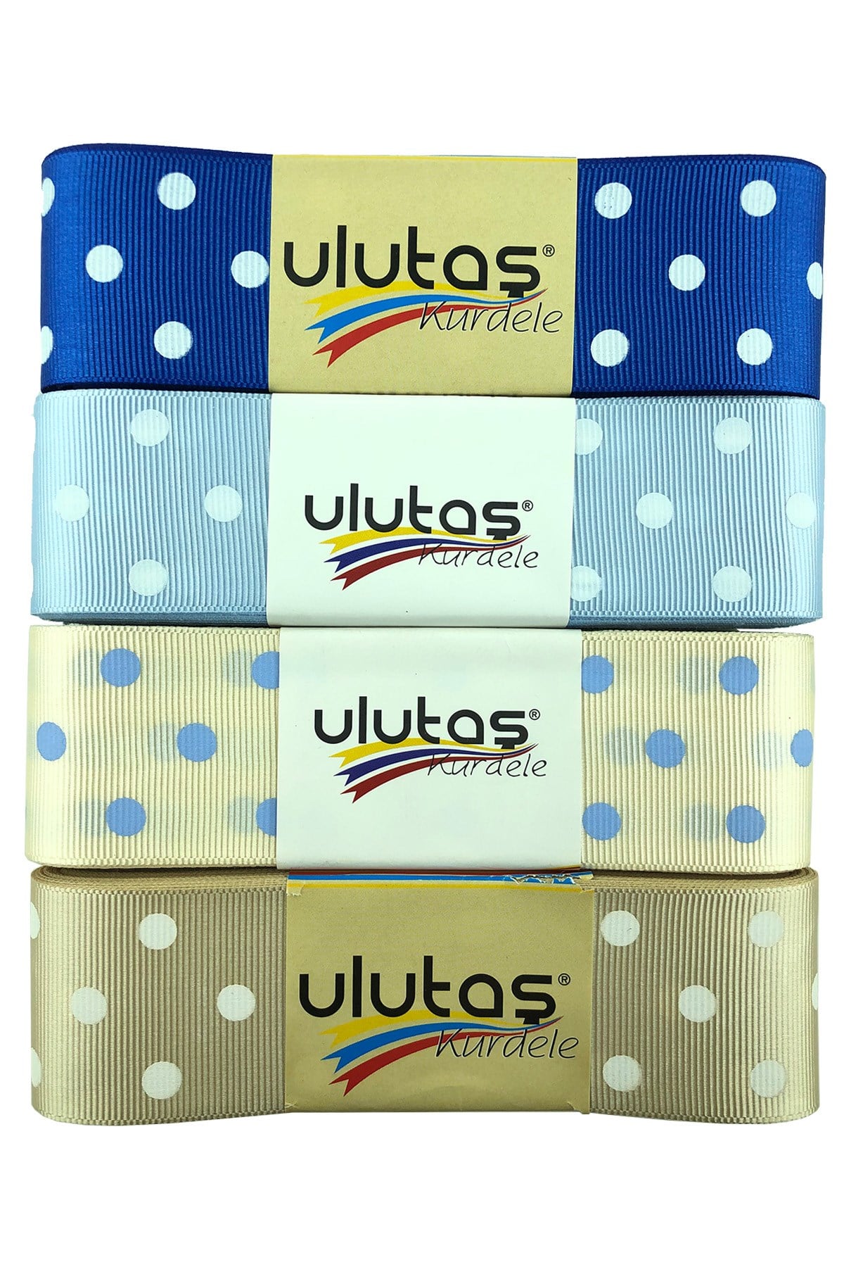 Grosgrain 4 cm Ribbon Polka Dot
