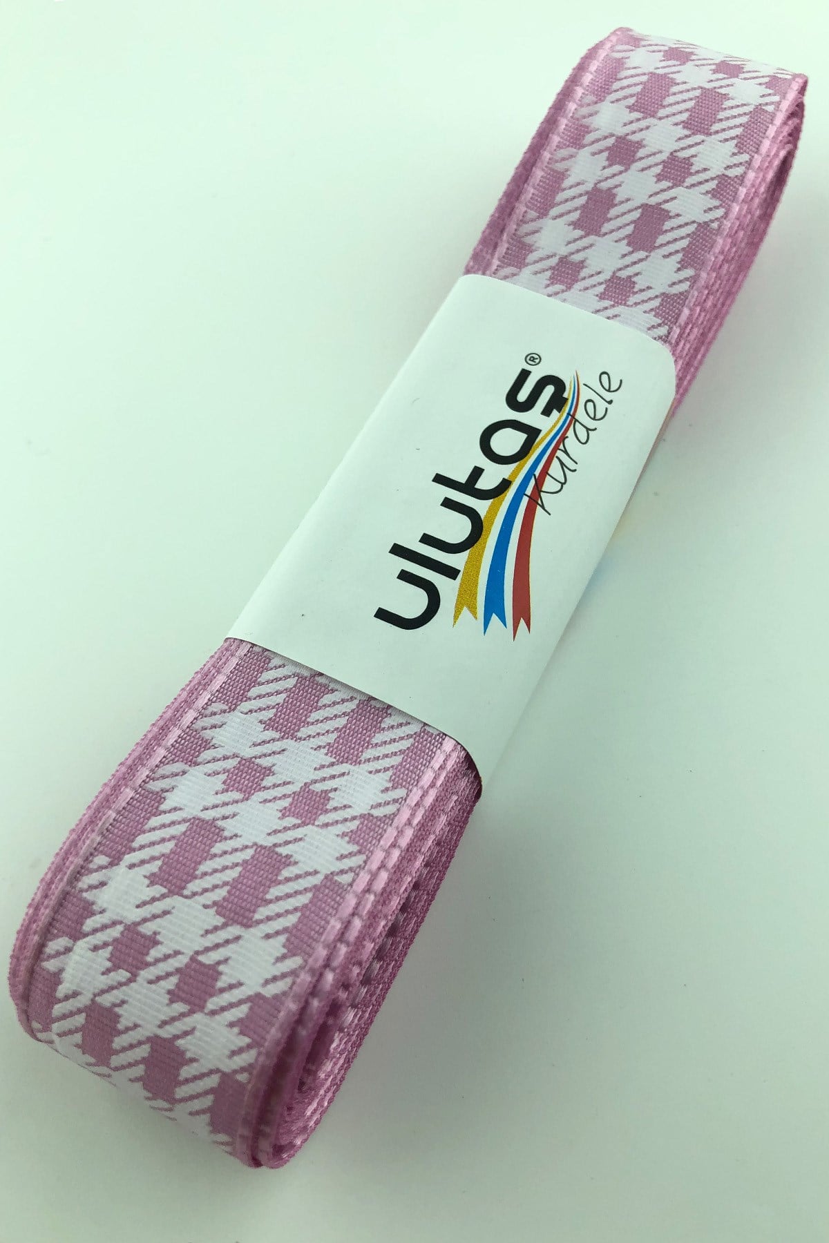 Gül Kurusu Varak Baskılı Tafta Kurdele 2.5 Cm