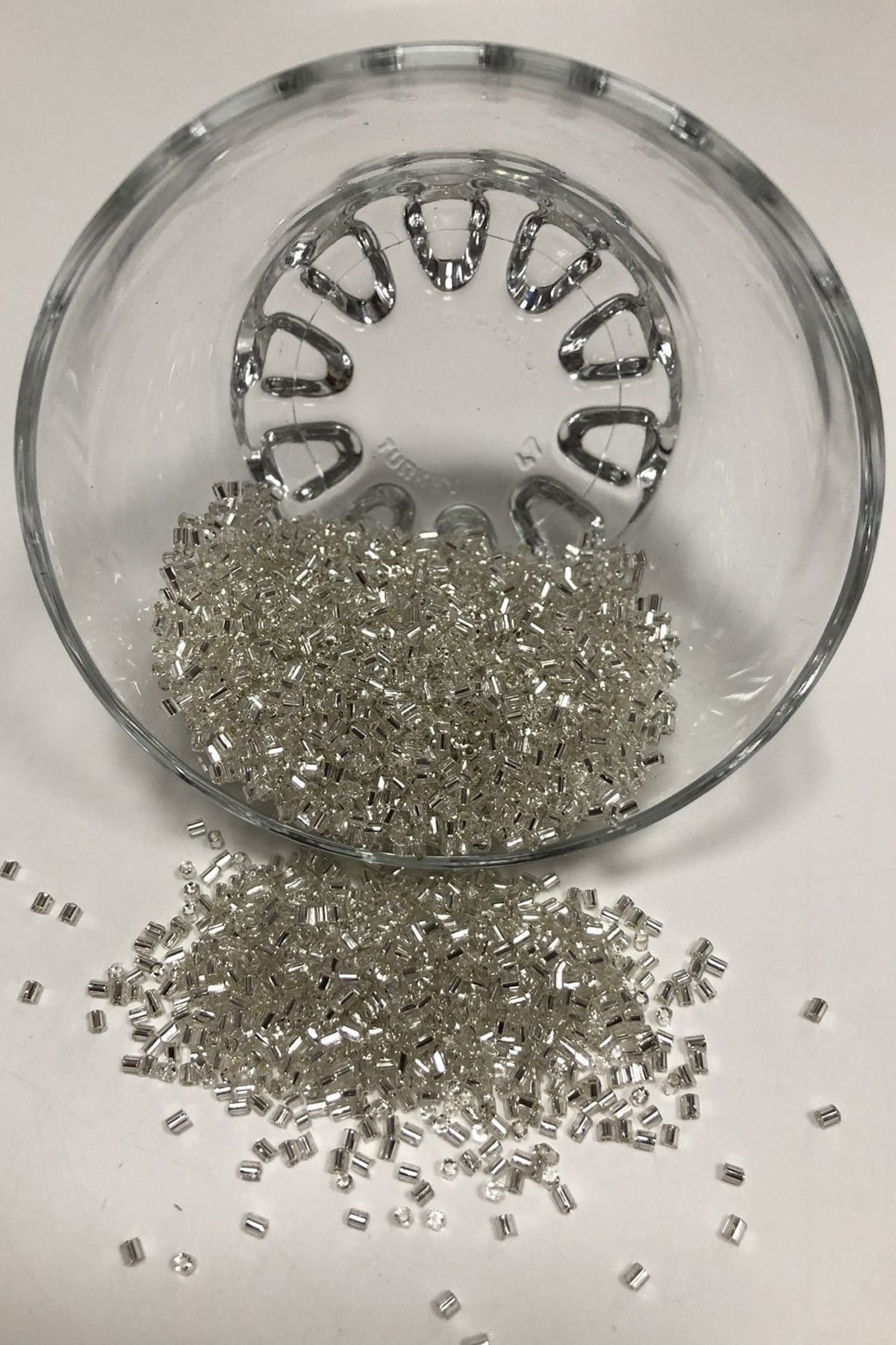 Silver Nanny Cut Beads 50 gr