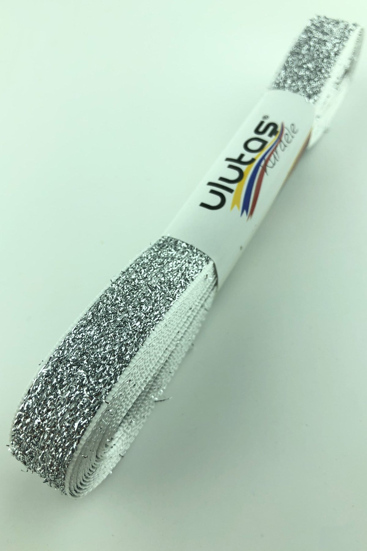 Silver Velvet Glitter Ribbon