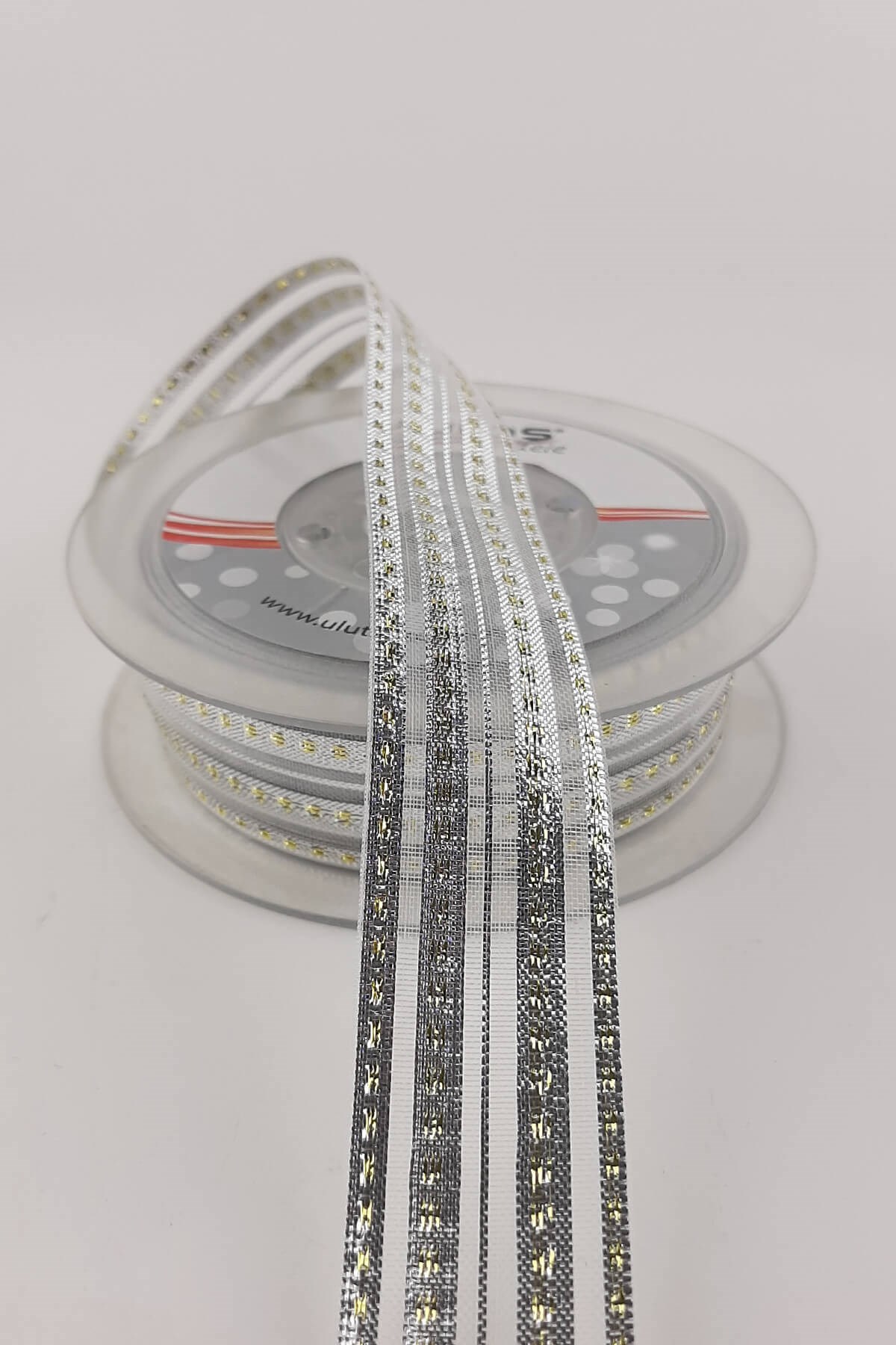 Gümüş Sarı Fantezi Sim Şifon kurdele 25 mt