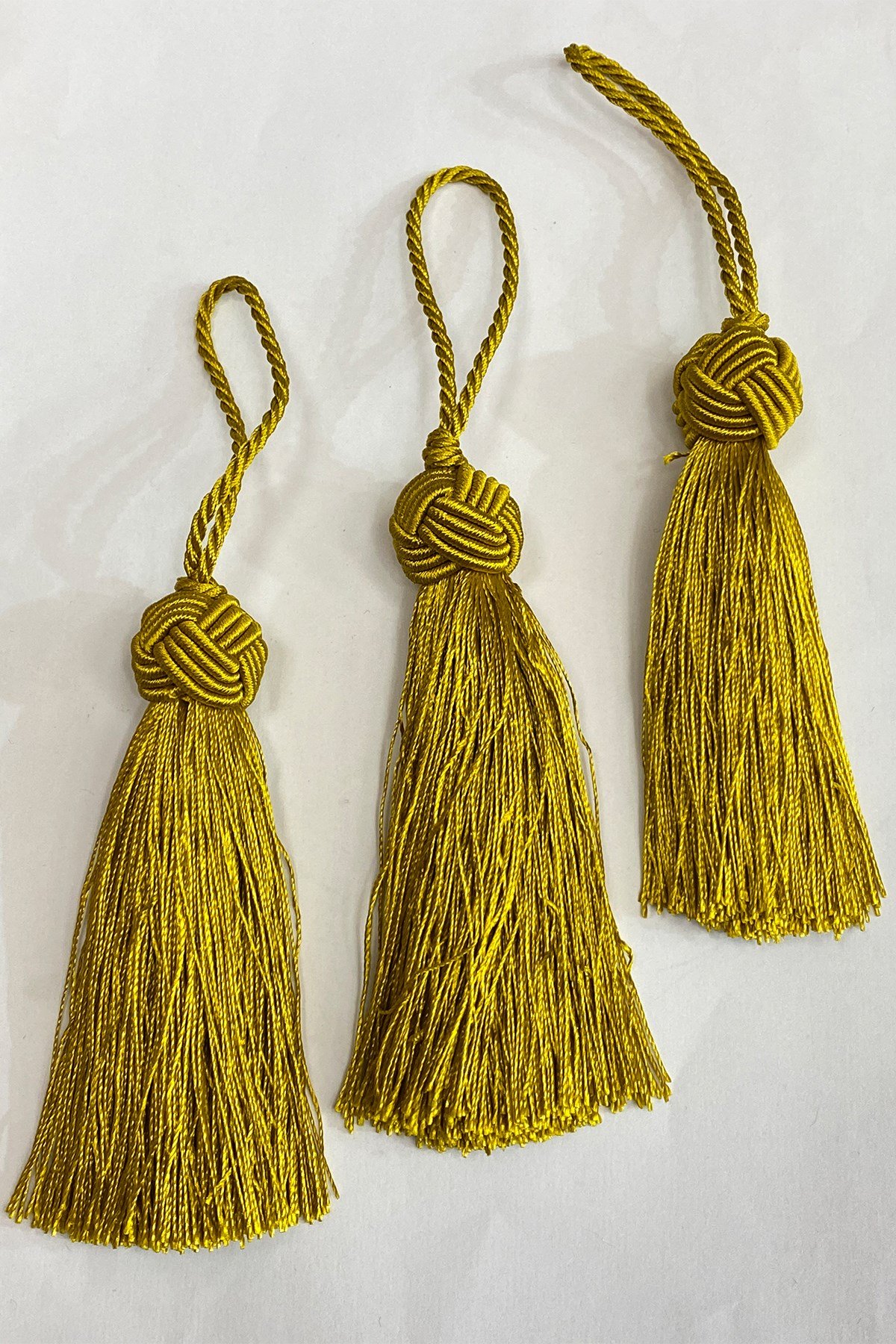 Hardal Sarısı Topuzlu Tekli Püskül 12 cm 1 Adet