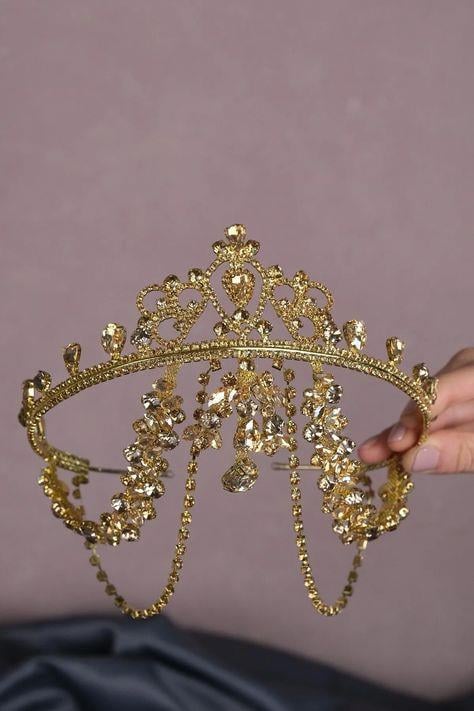 Hürrem Saçaklı Alınlık Gelin Kına Tacı