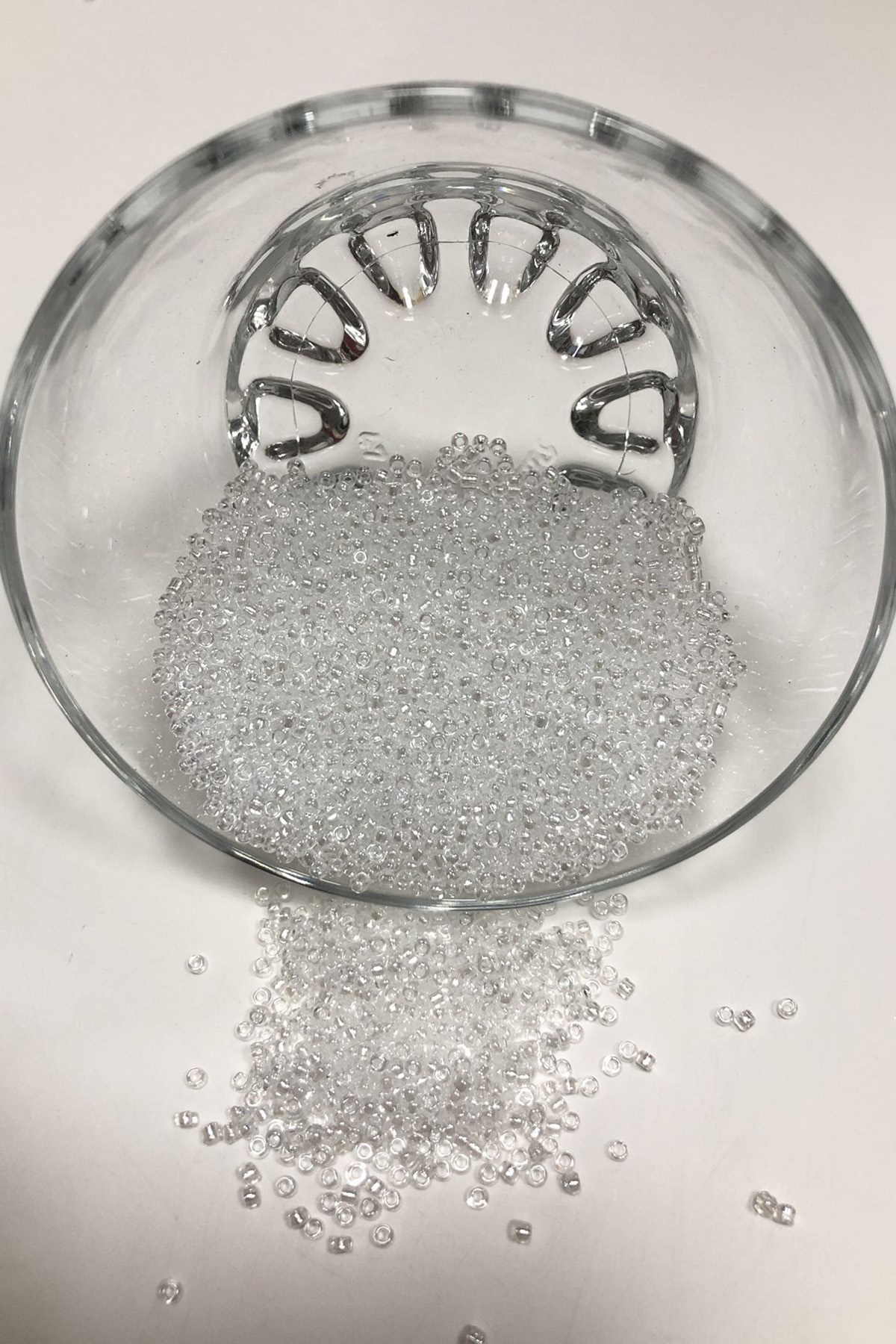 Transparent White Color Sand Beads 2 mm