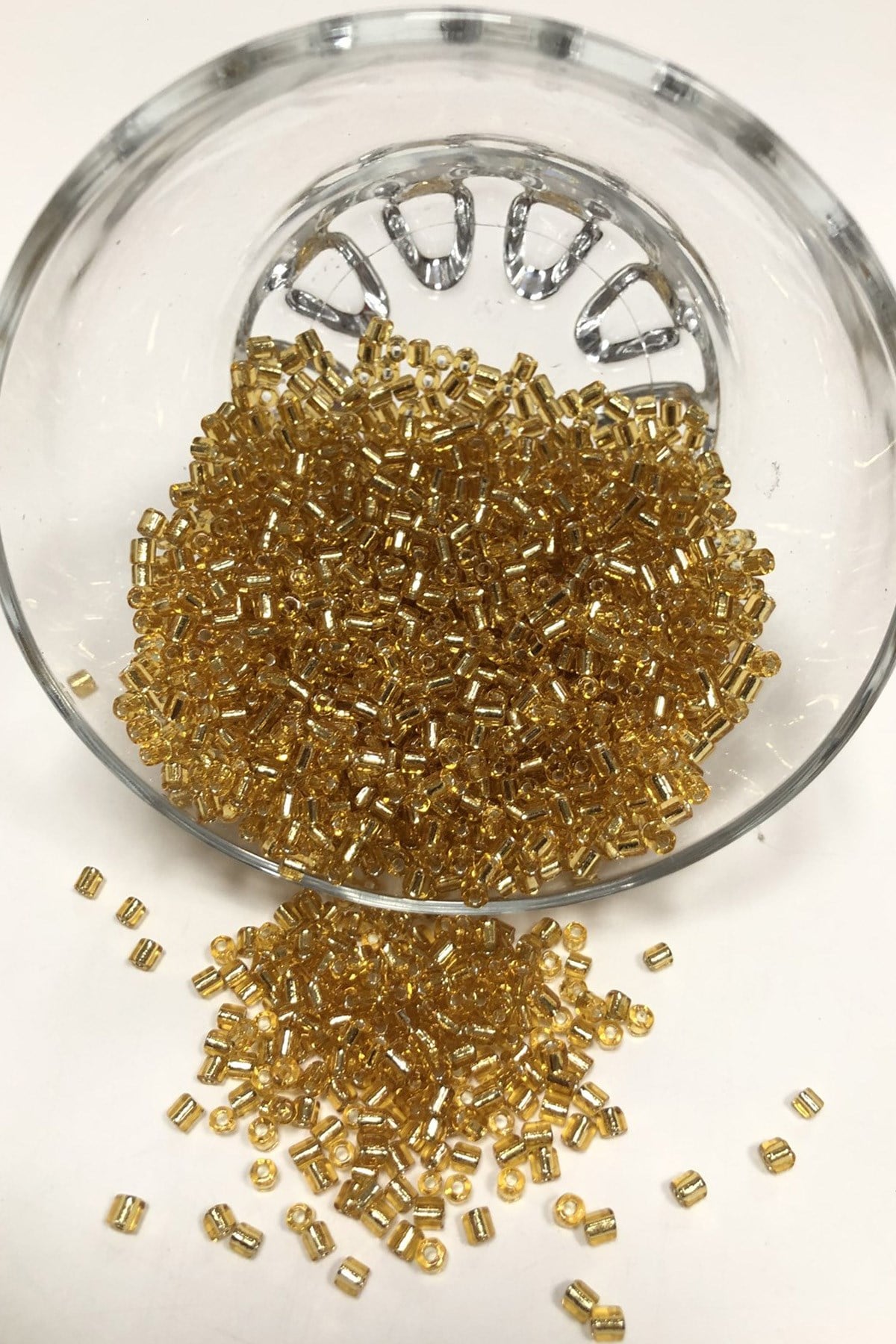 Golden Yellow Coarse Cut Beads 50 gr