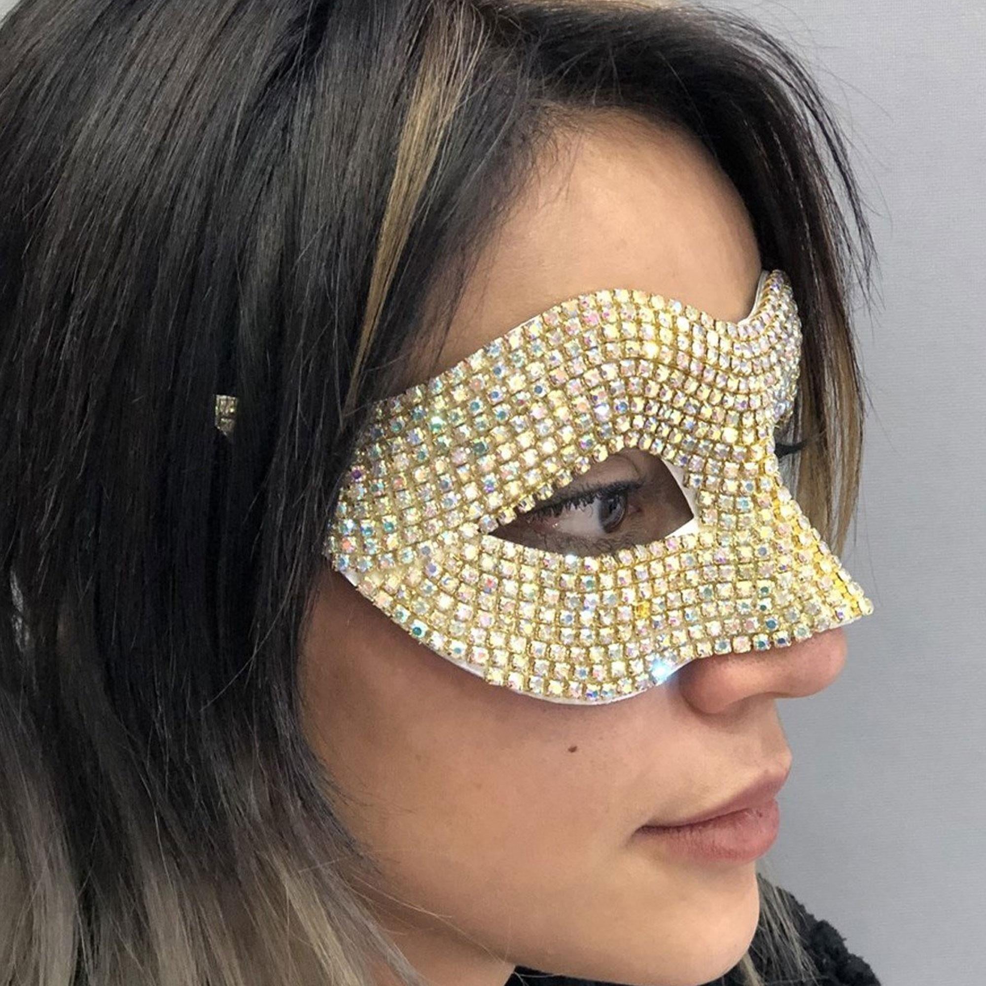 JanJanlı Taşlı Maske Aksesuar