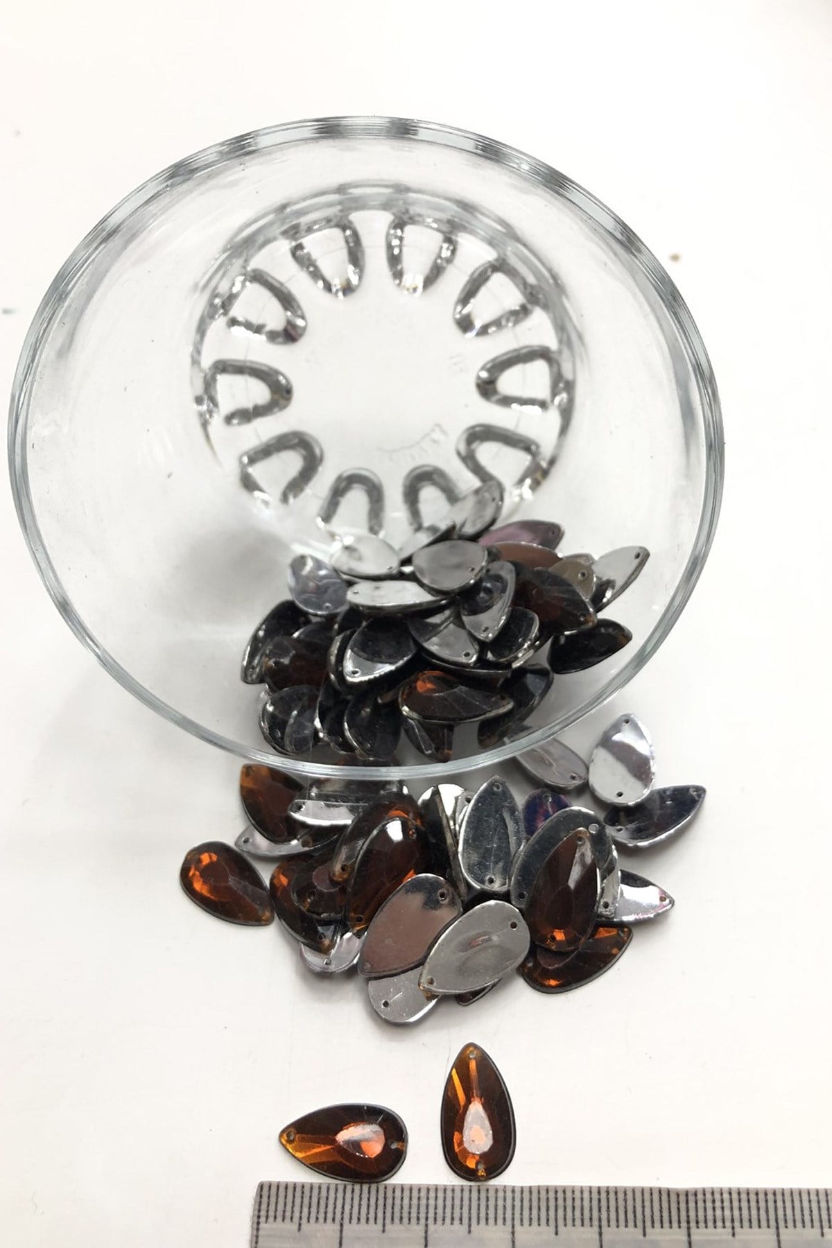Coffee Drop Plastic Stud Stone 20 gr