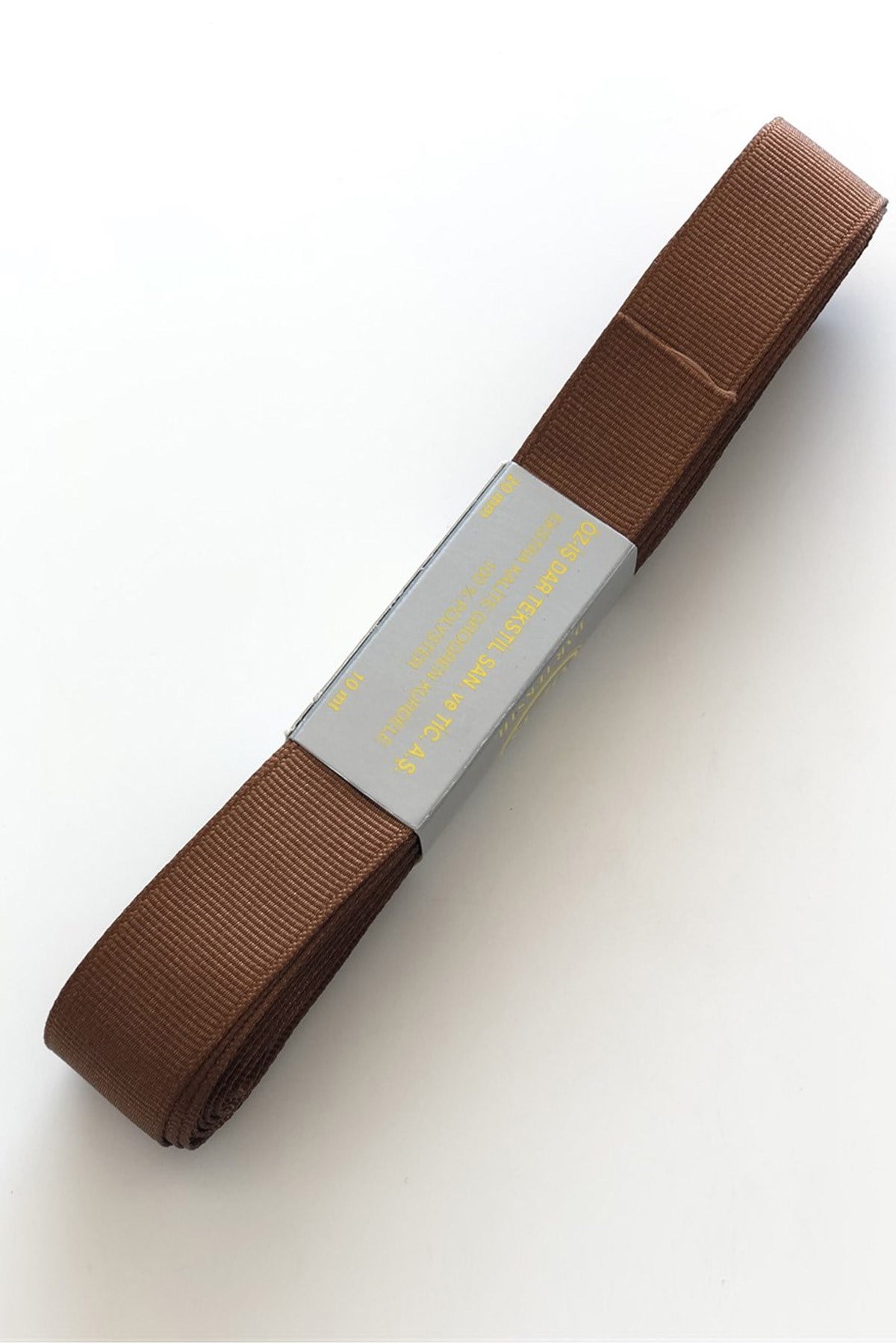 Brown Grosgrain Ribbon 2 cm 10 mt