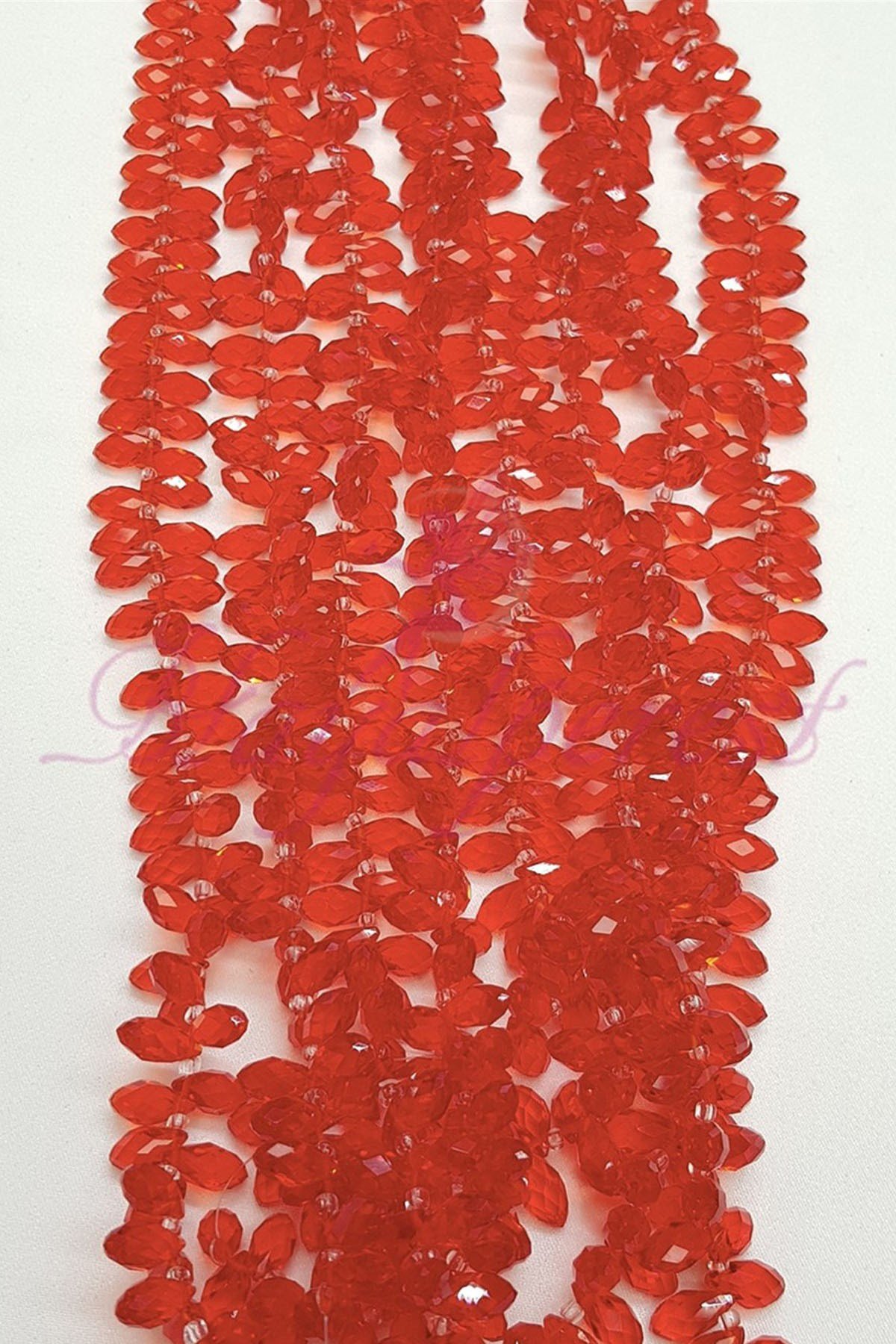 Kan Kırmızısı Dizi Damla Kristal