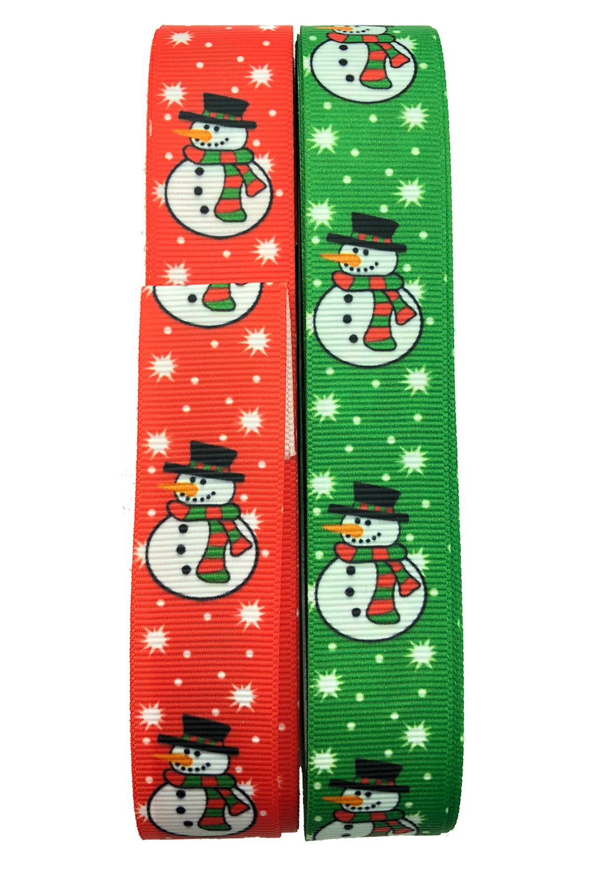Snowman Printed Christmas Ribbon