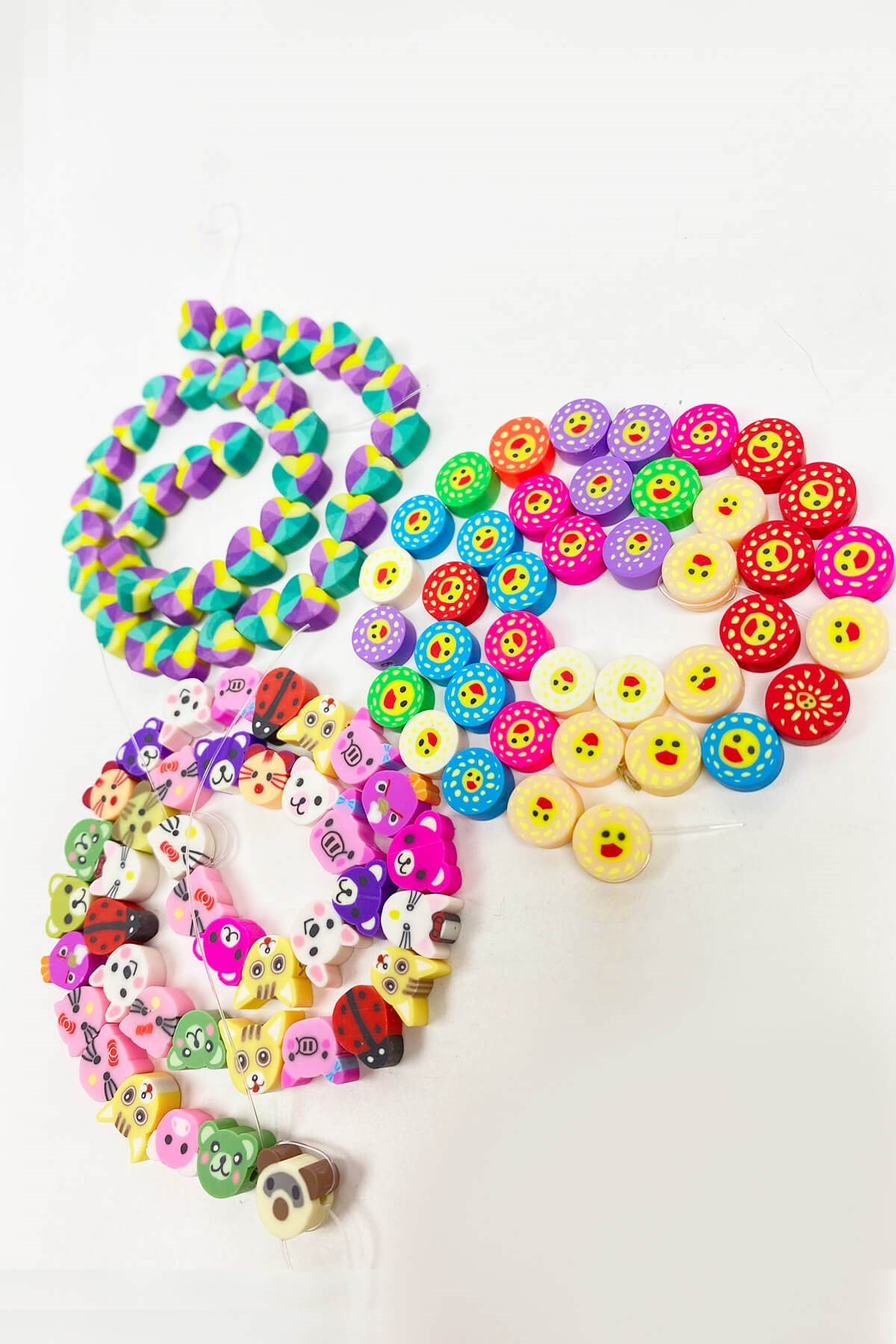 Karışık Desenli Fimo Boncuk Seti 3 dizi