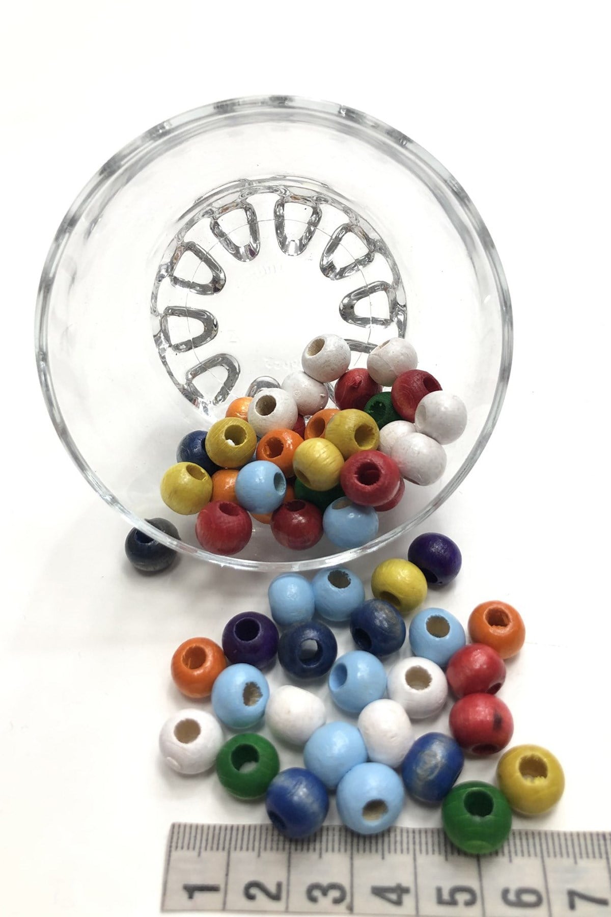 Spring Green Wooden Beads 25 gr