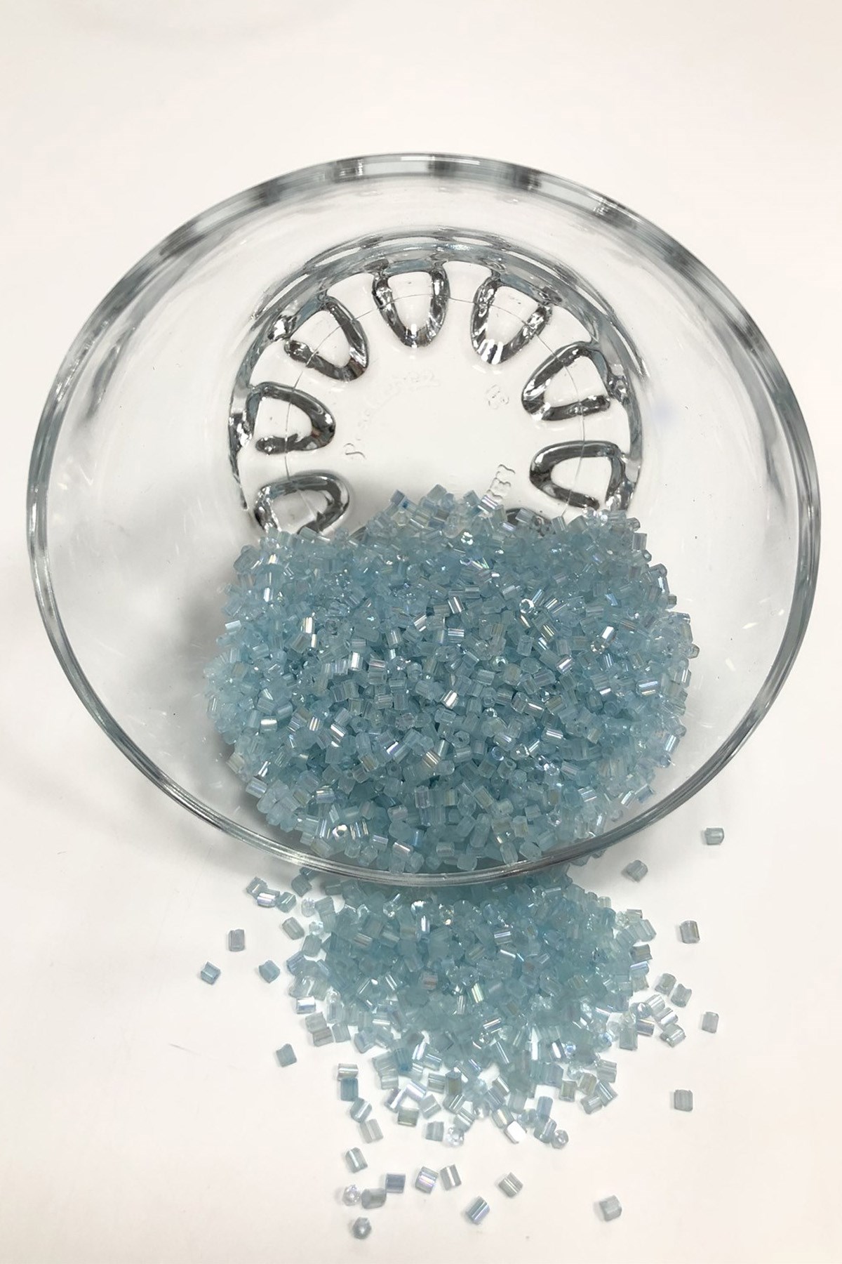Light Blue Shade Cut Beads (2-2.5mm)