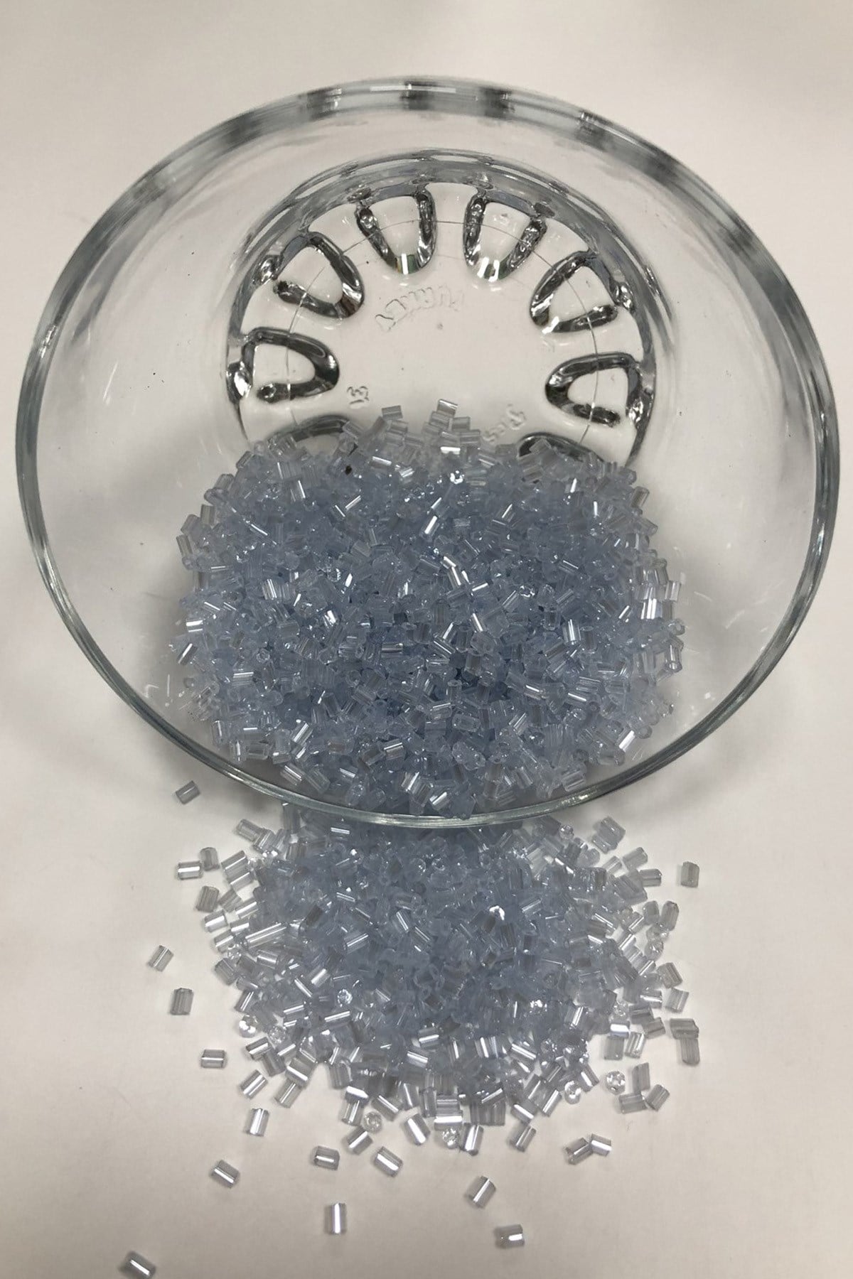 Ice Blue Cut Beads (2-2.5mm)