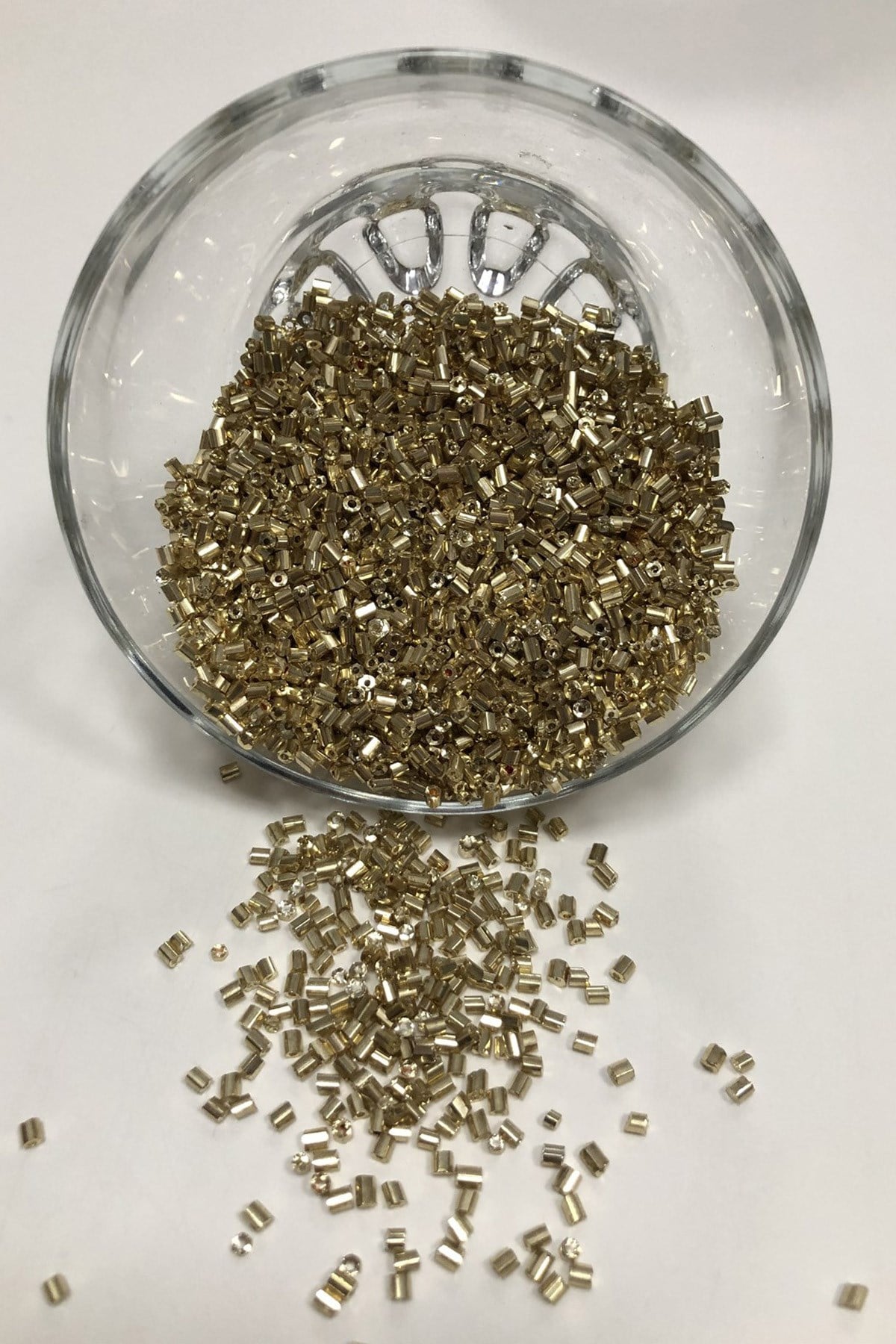 Plated Gold Cut Beads (2-2.5mm)