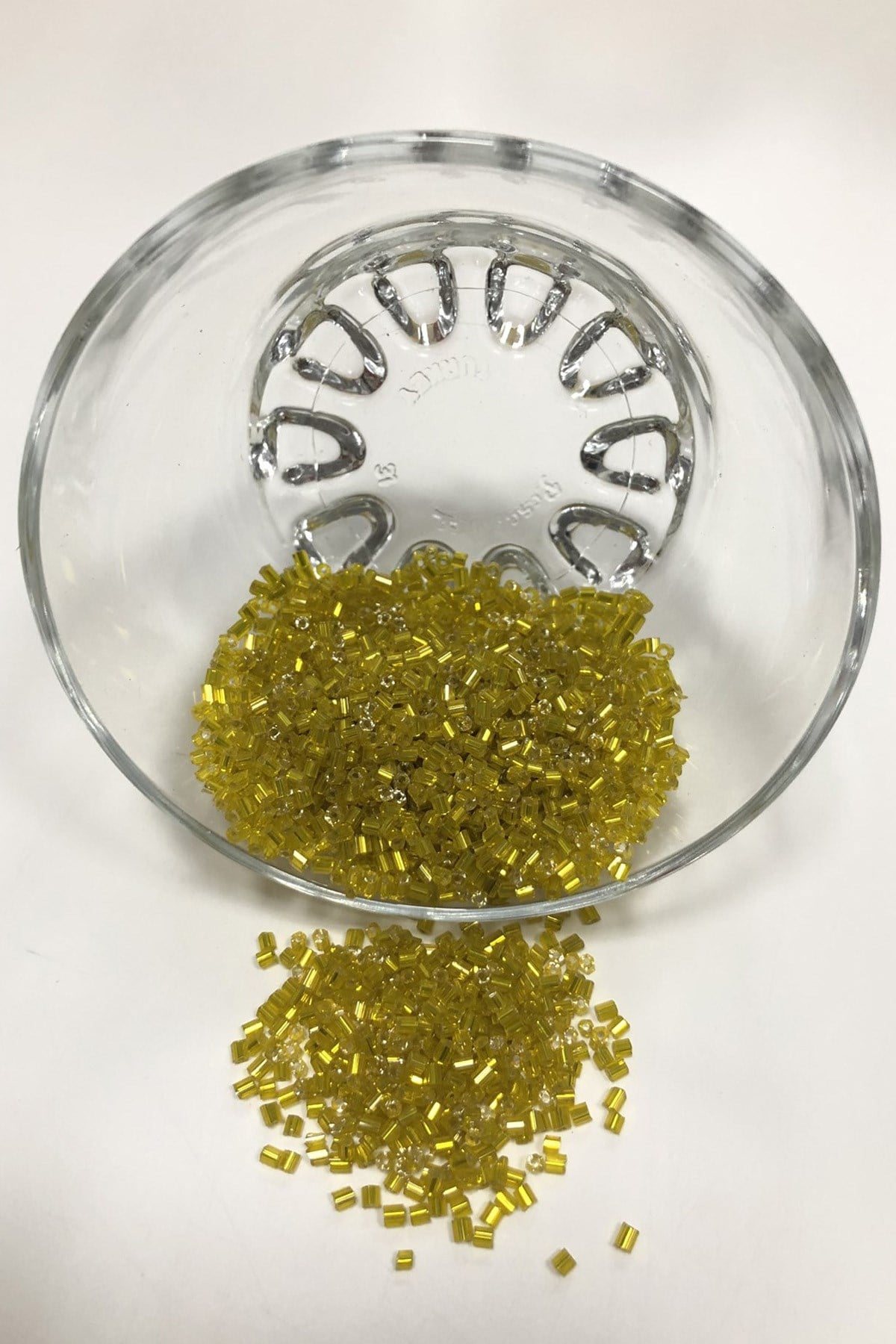 Dark Yellow Cut Beads (2-2.5mm)