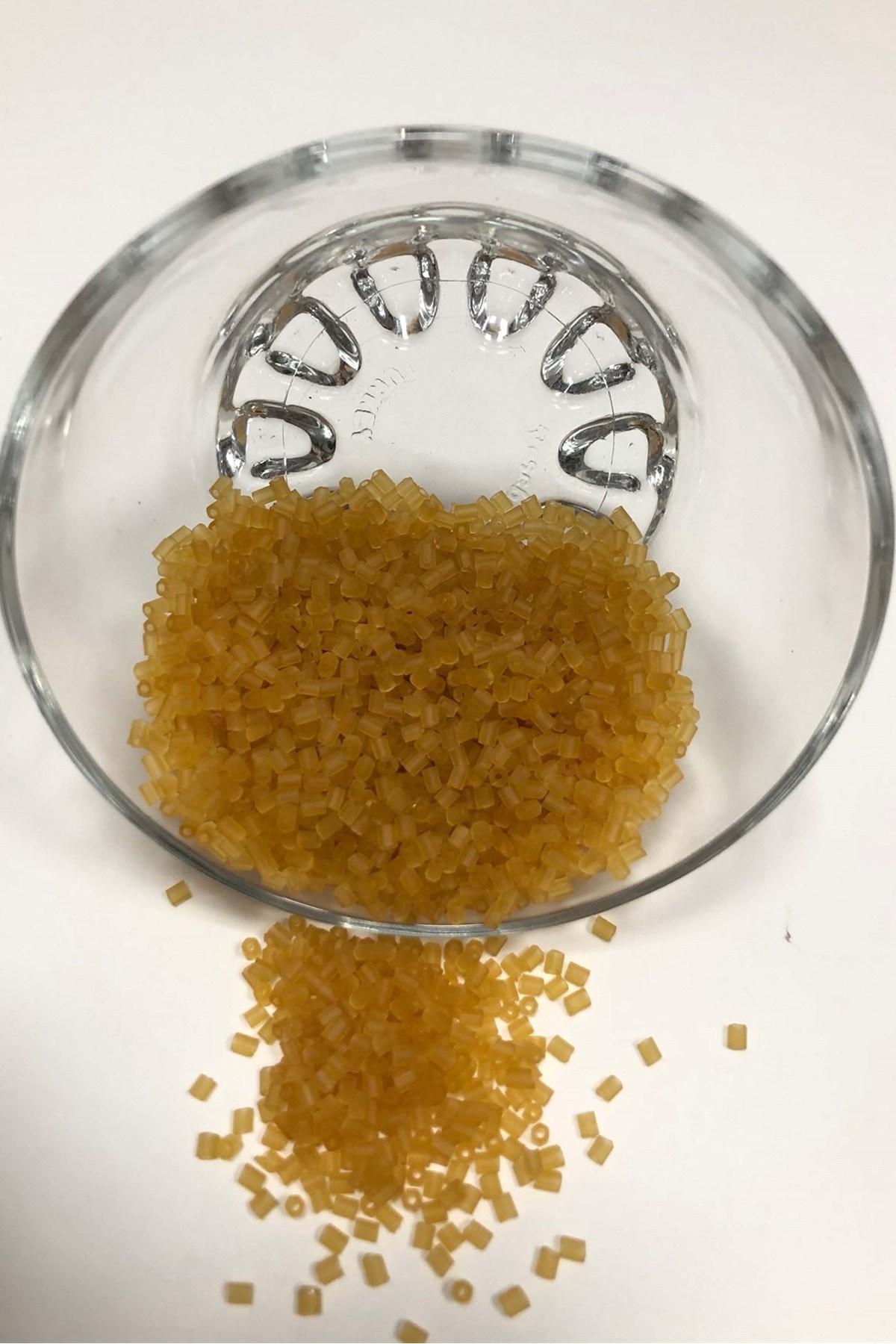 Soft Orange Cut Beads (2-2.5mm)