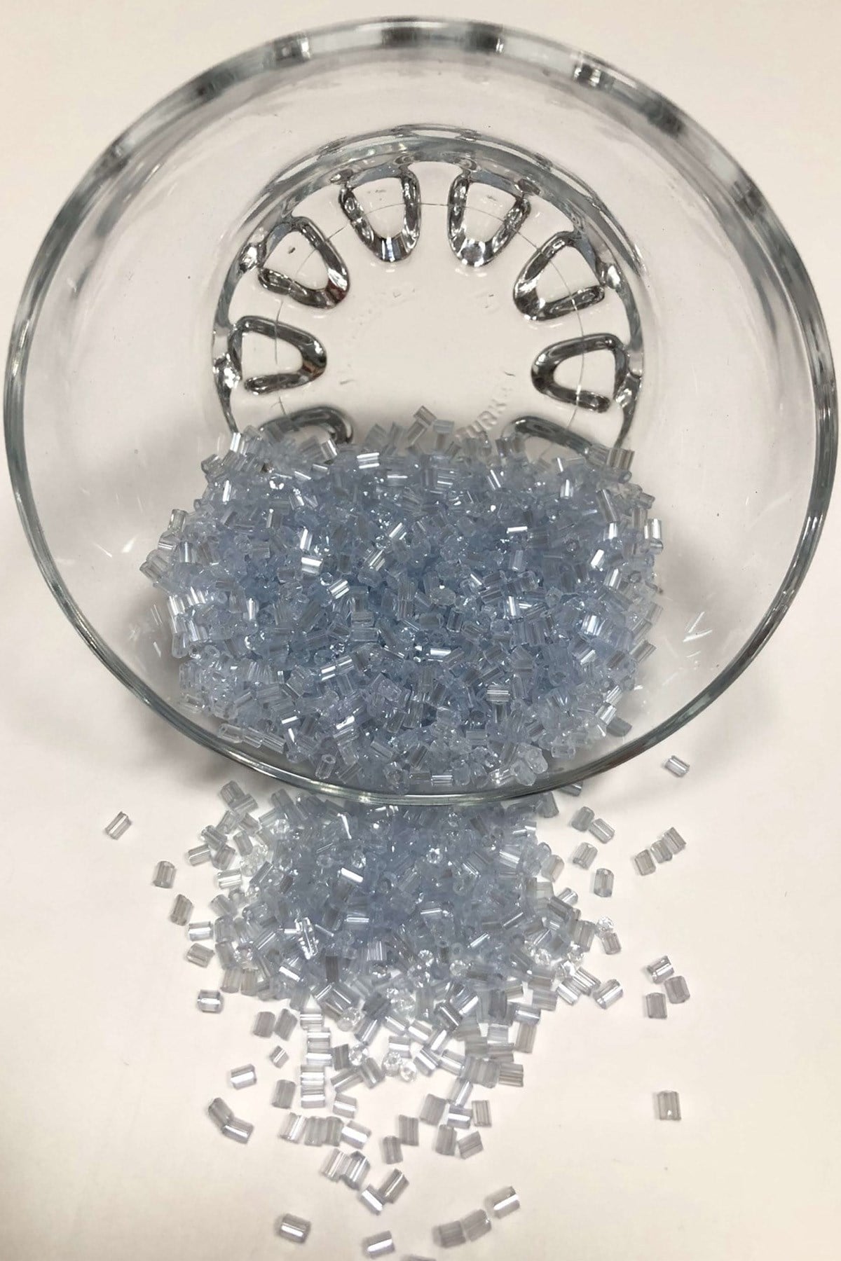 Ice Blue Cut Beads (2-2.5mm)