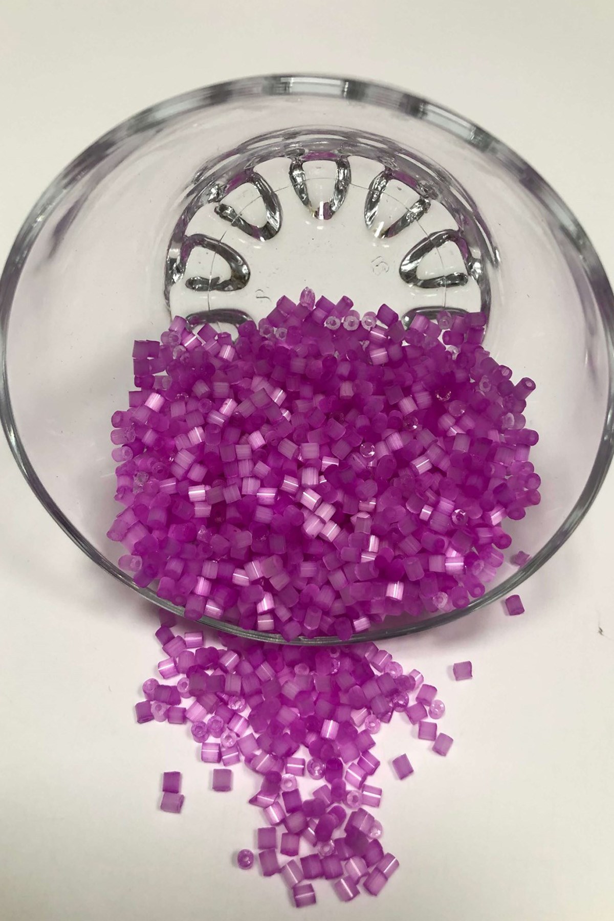 Fuchsia Color Pearl Cut Beads (2-2.5mm)