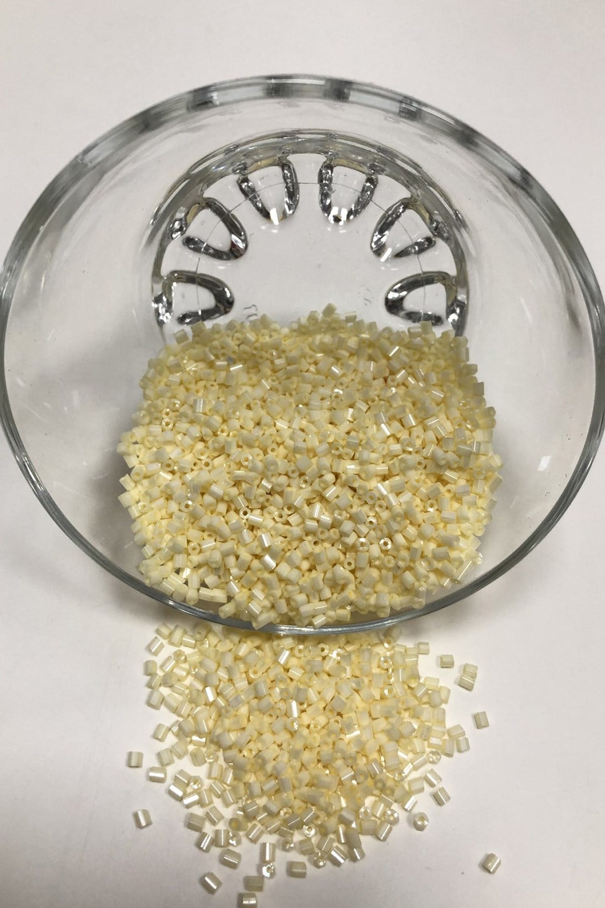 Matte Dark Cream Cut Beads (2-2.5mm)