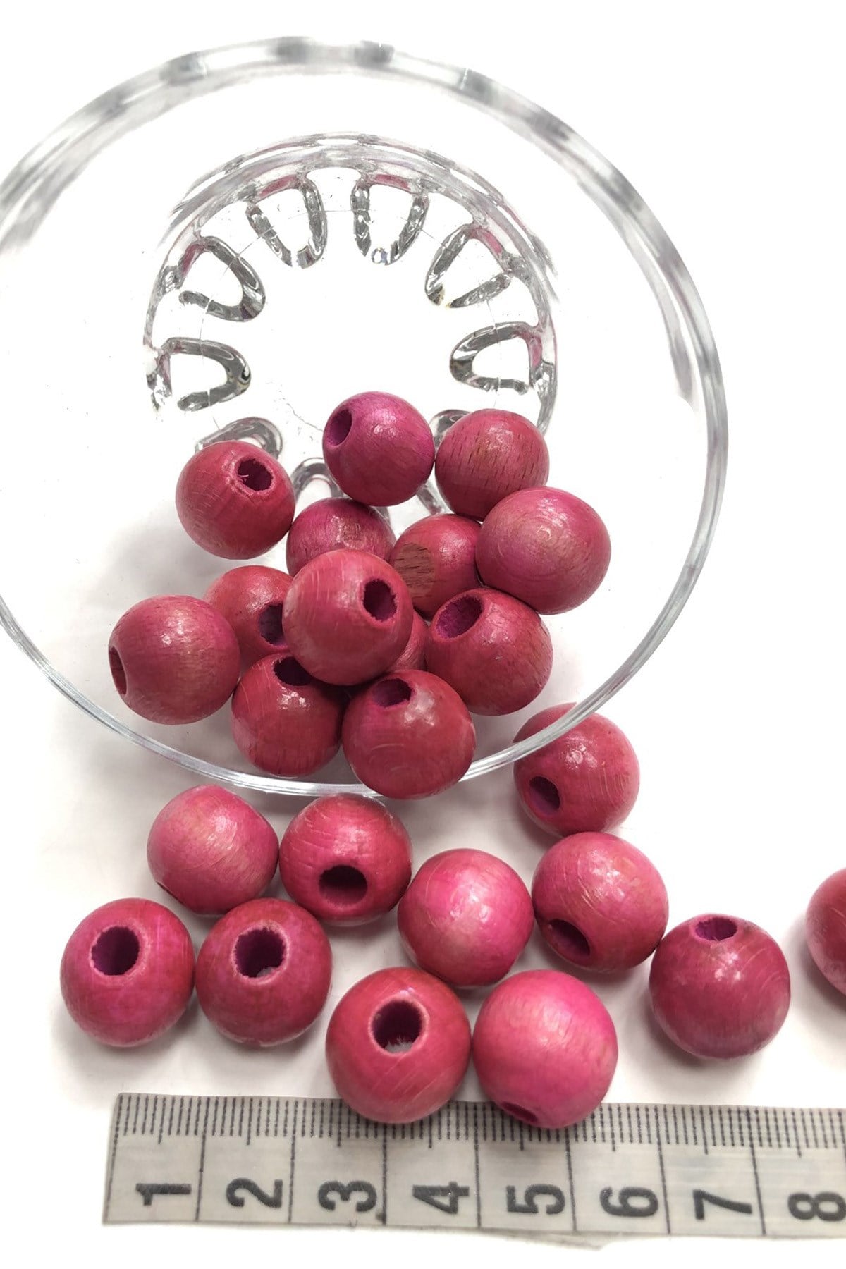 KıpKırmızı Ahşap Boncuk 25 gr