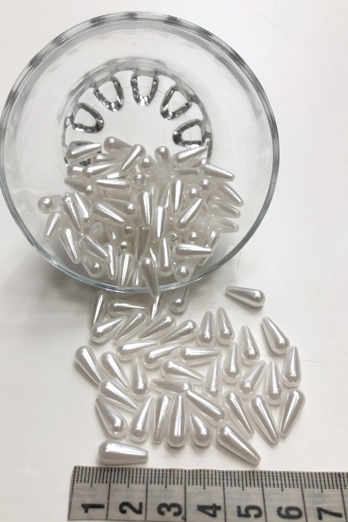 Kırık Beyaz Damla İnci Boncuk 