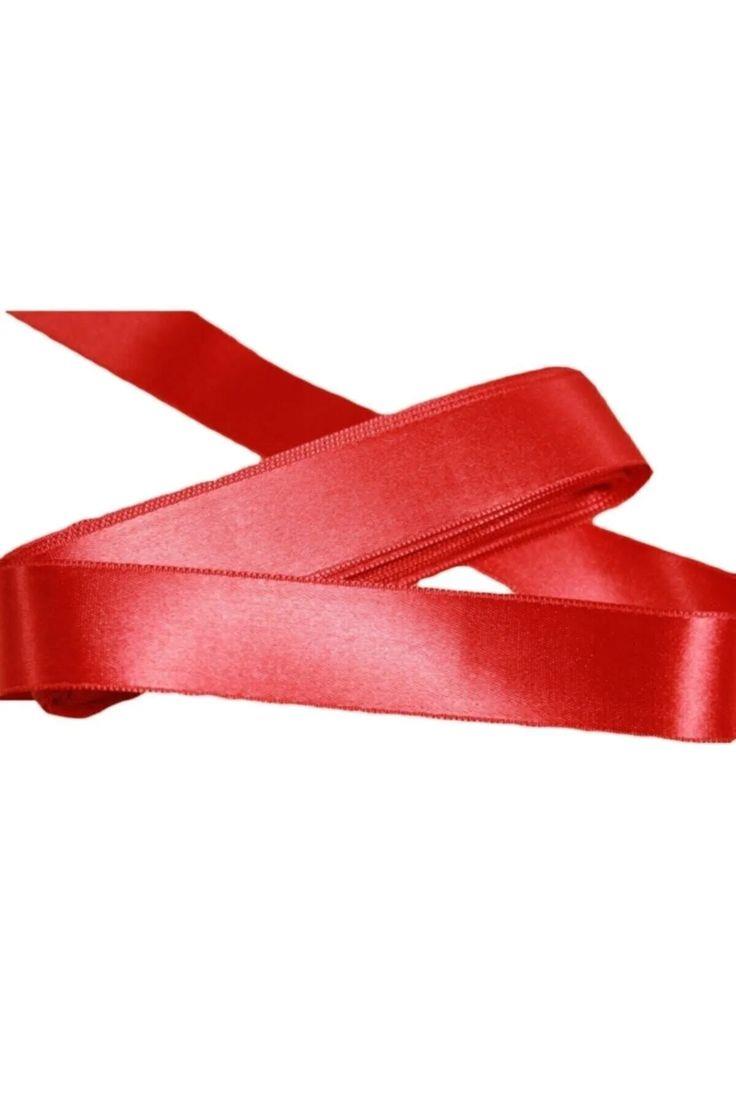 Kırmızı Saten Kurdela 3cm 10m Kırmızı Saten Kurdele Şerit – 3cm Saten Kurdela