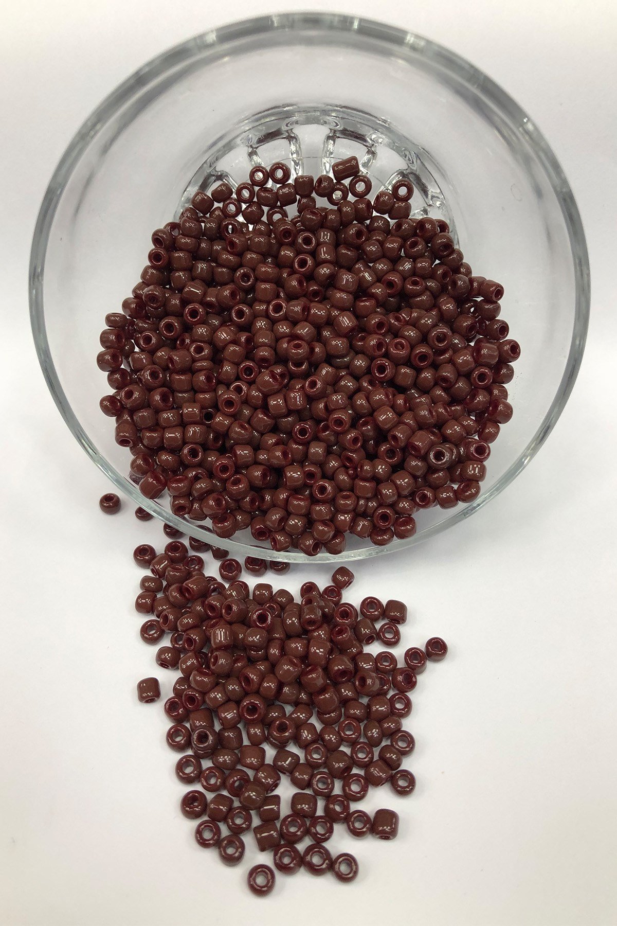 Koyu Bordo Kum Boncuk 4 mm 50 gr