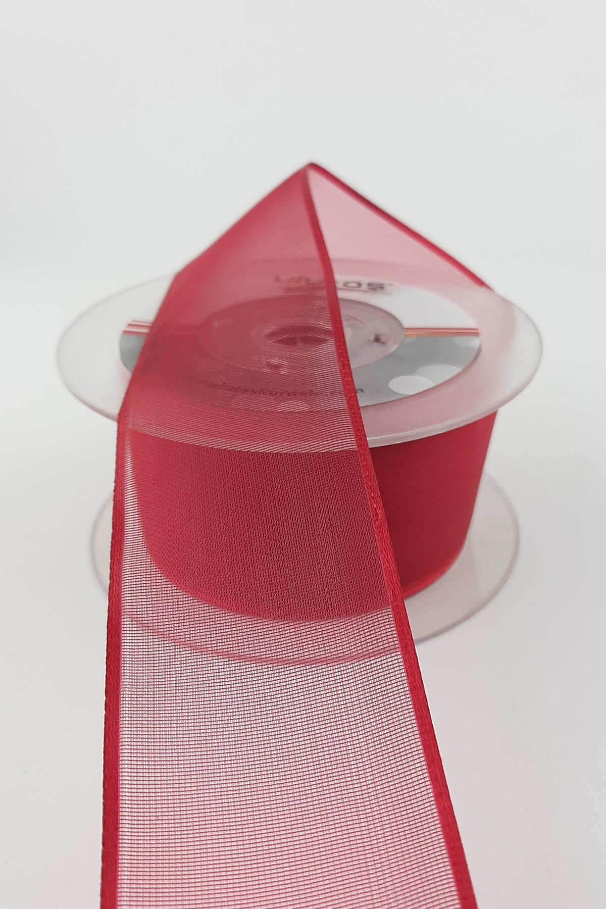 Dark Fuchsia Plain Chiffon Ribbon 20 mt