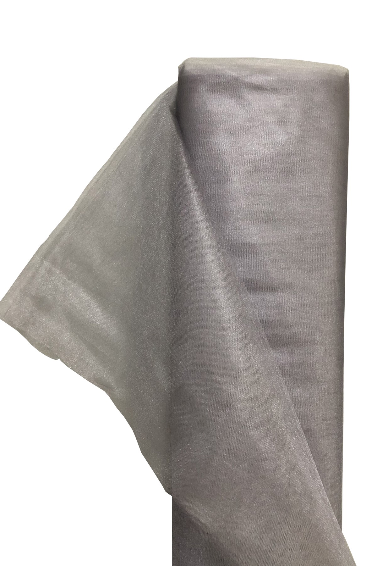 Dark Gray Color Crystal Tulle