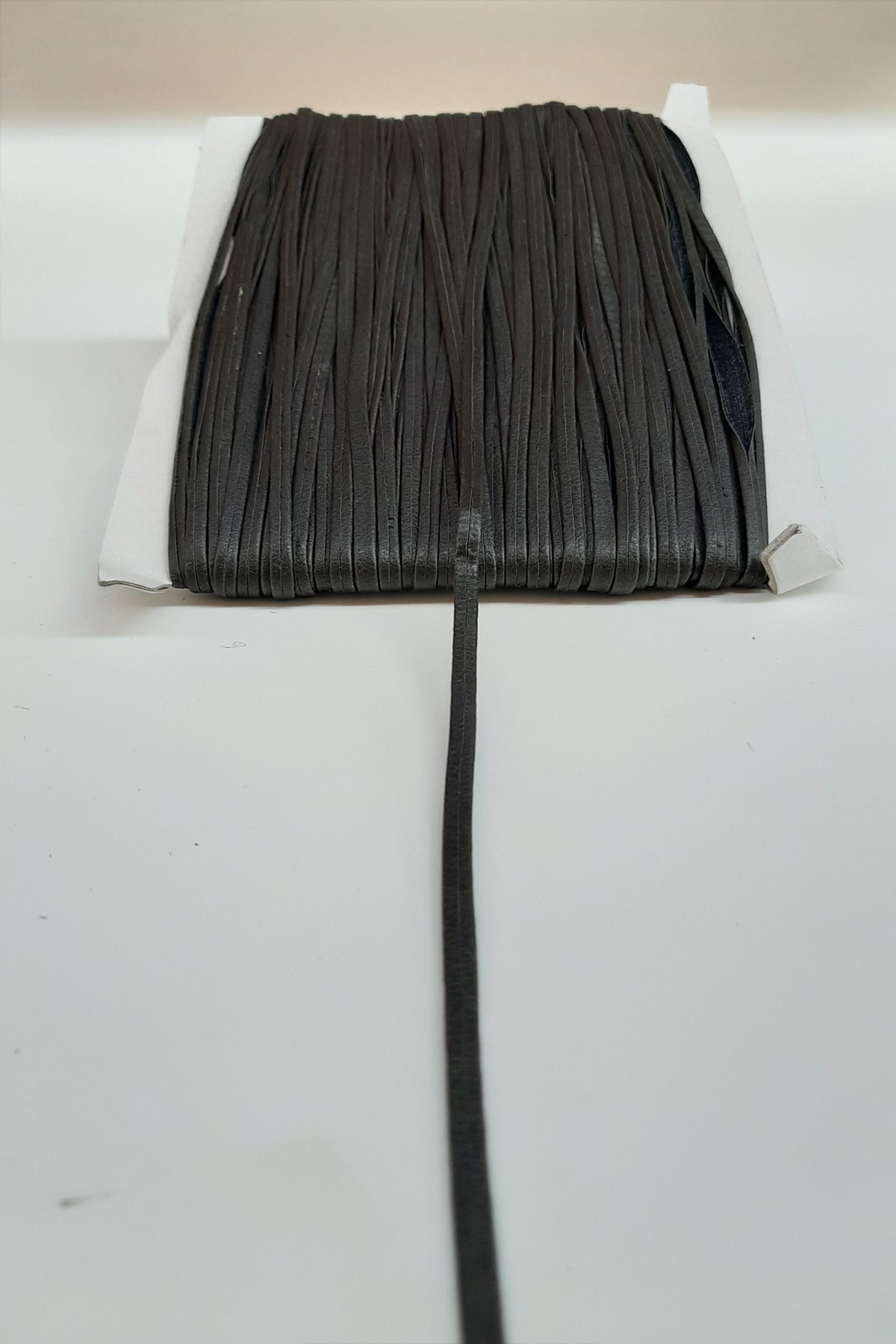 Koyu Kahve Deri Şerit 0,5 Cm