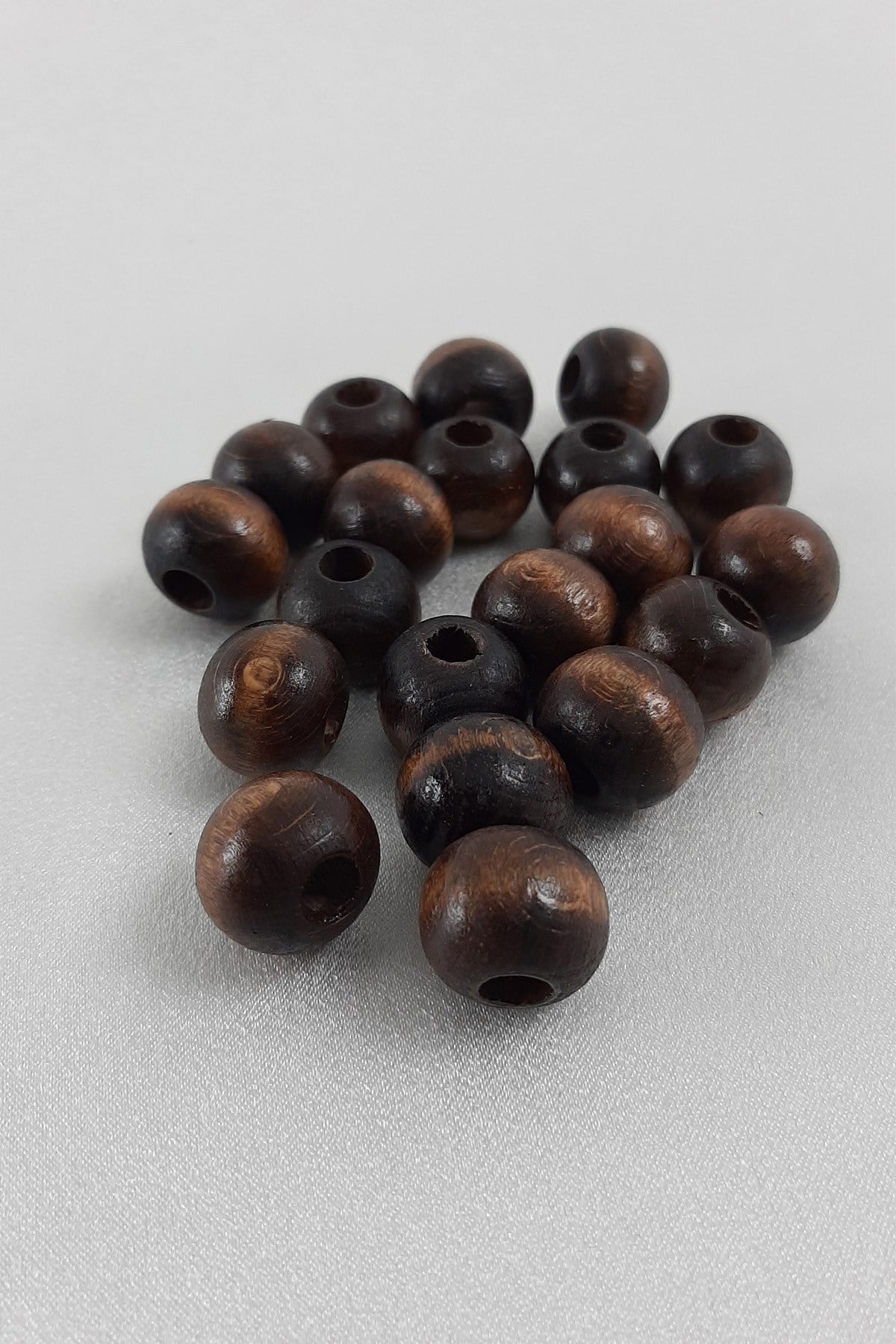 Dark Brown Wooden Beads 14 mm