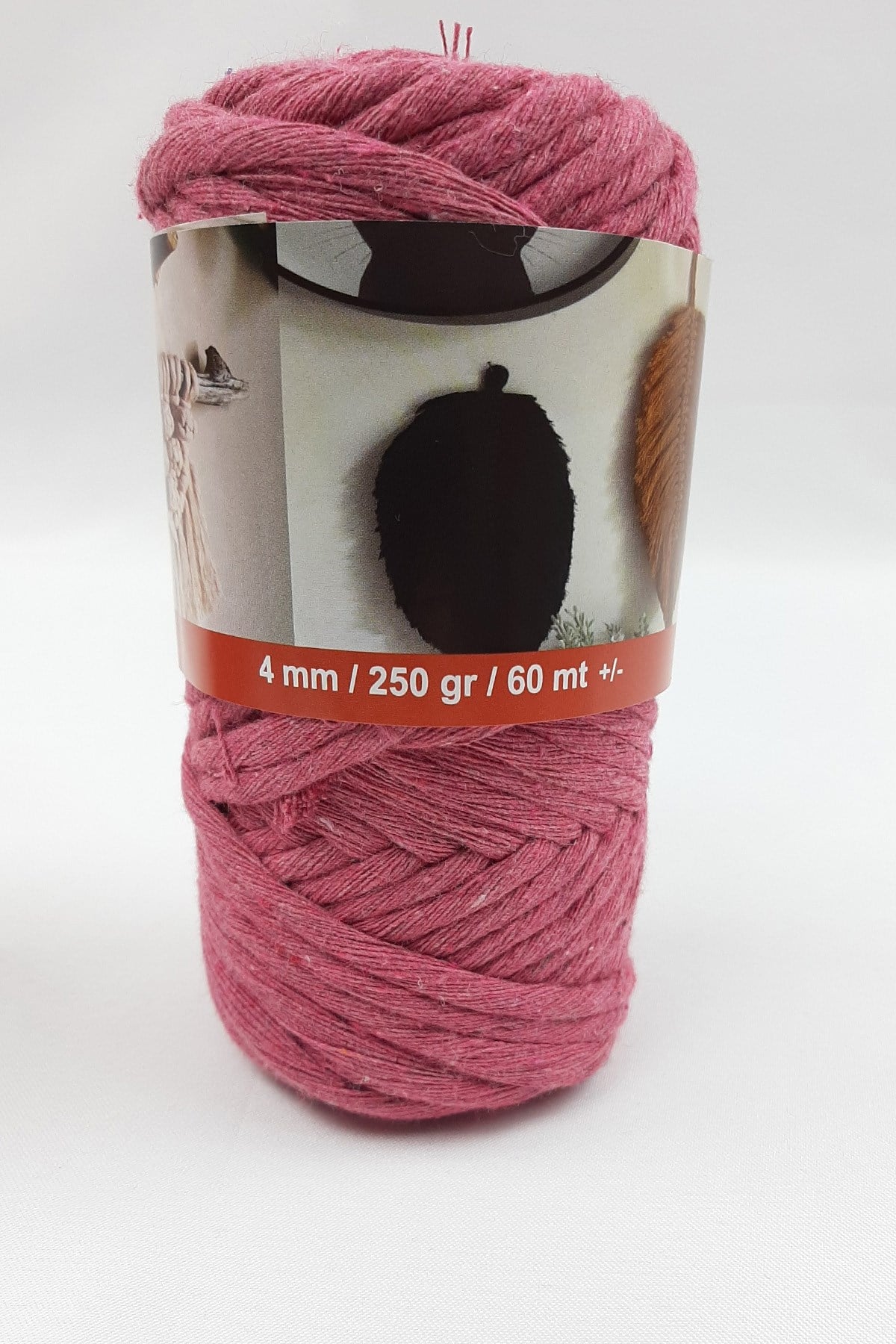 Dark Pink Twisted Carding Floss